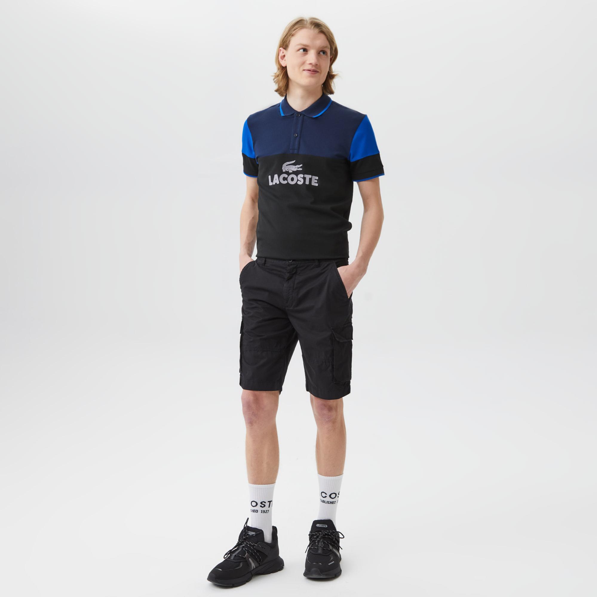 Erkek Regular Fit Siyah Bermuda