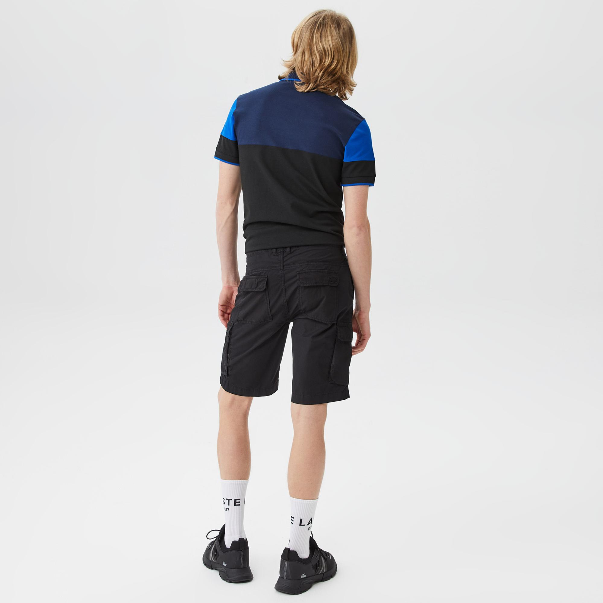 Erkek Regular Fit Siyah Bermuda