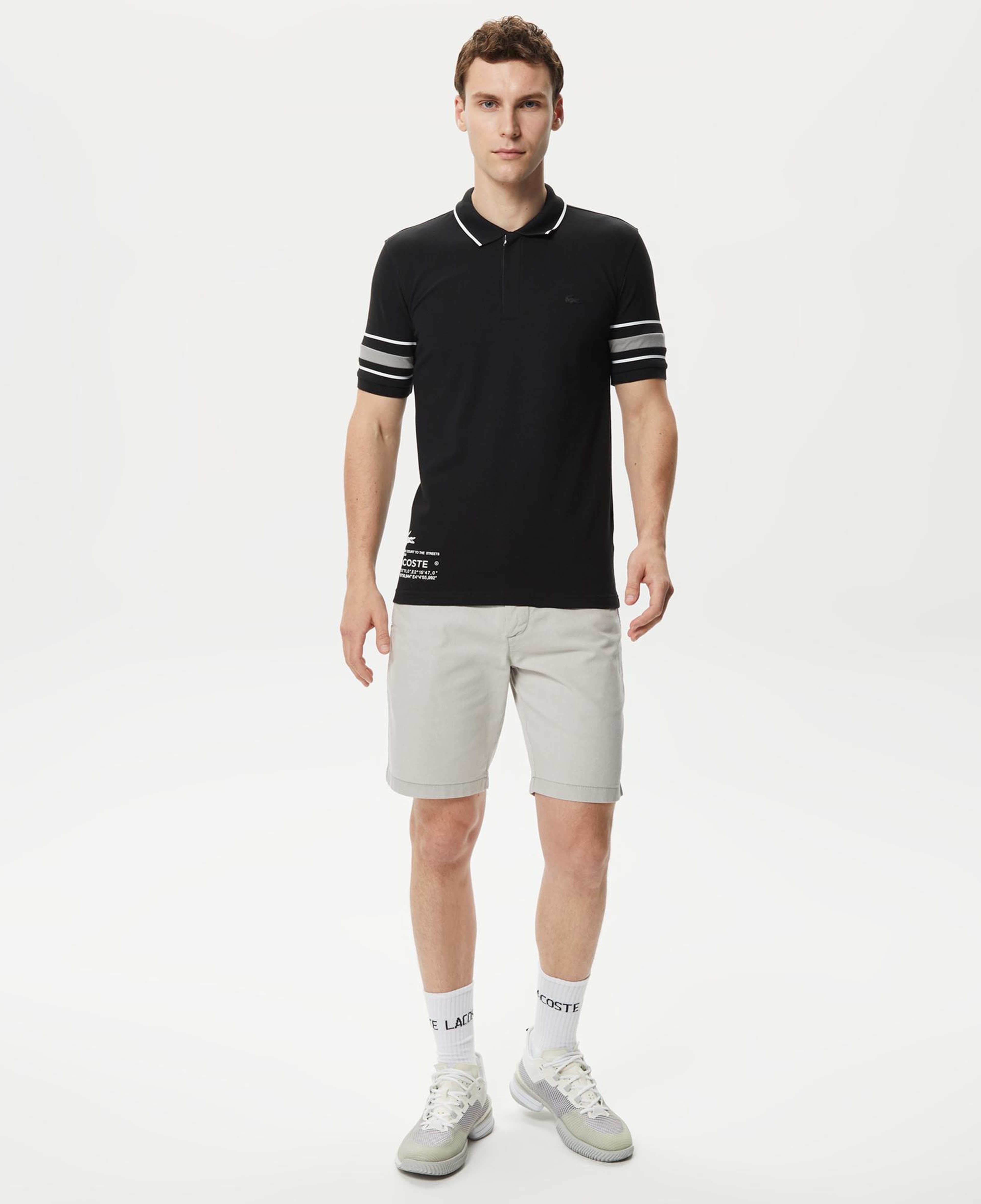 Erkek Slim Fit Organik Pamuk Gri Bermuda