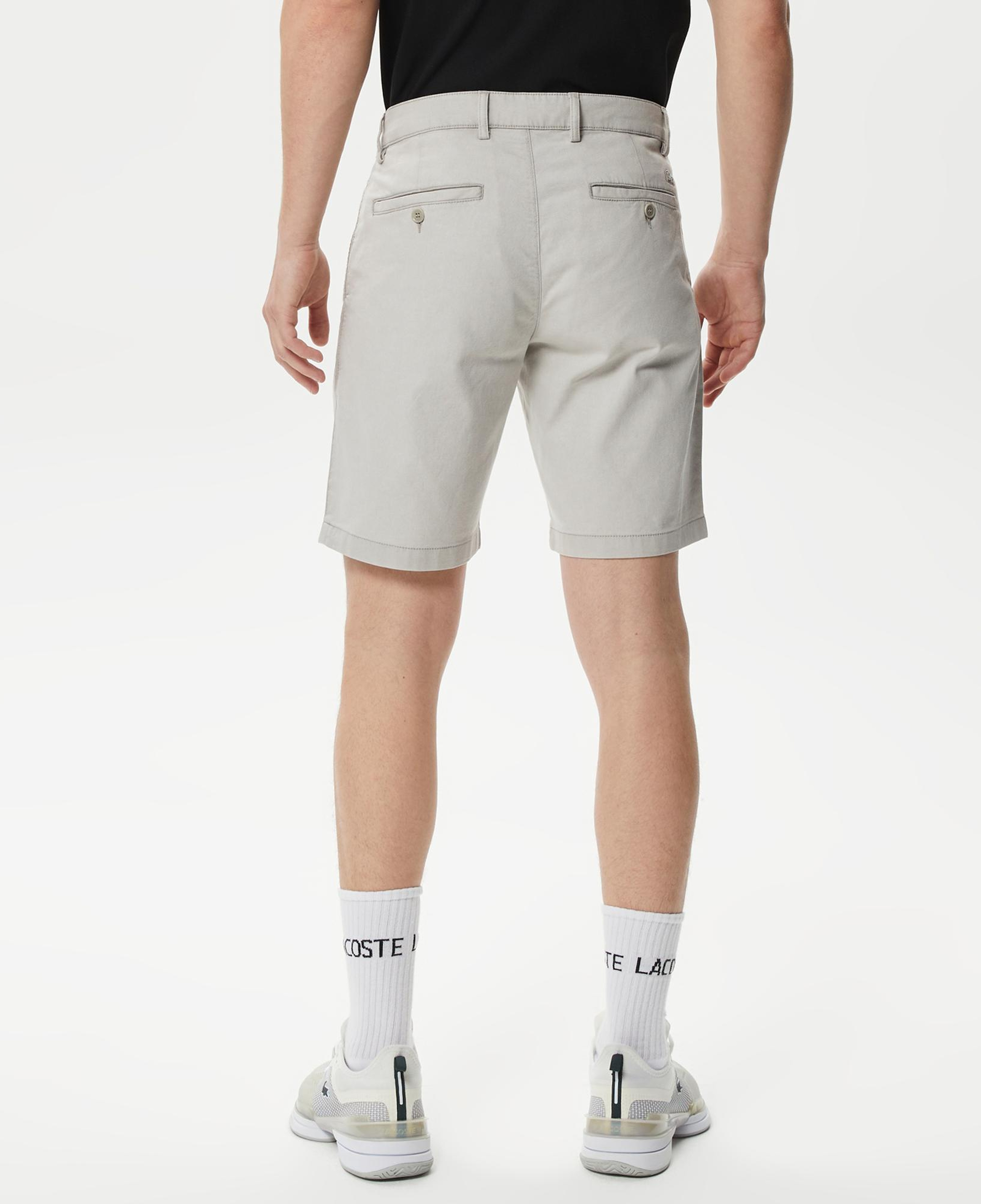 Erkek Slim Fit Organik Pamuk Gri Bermuda