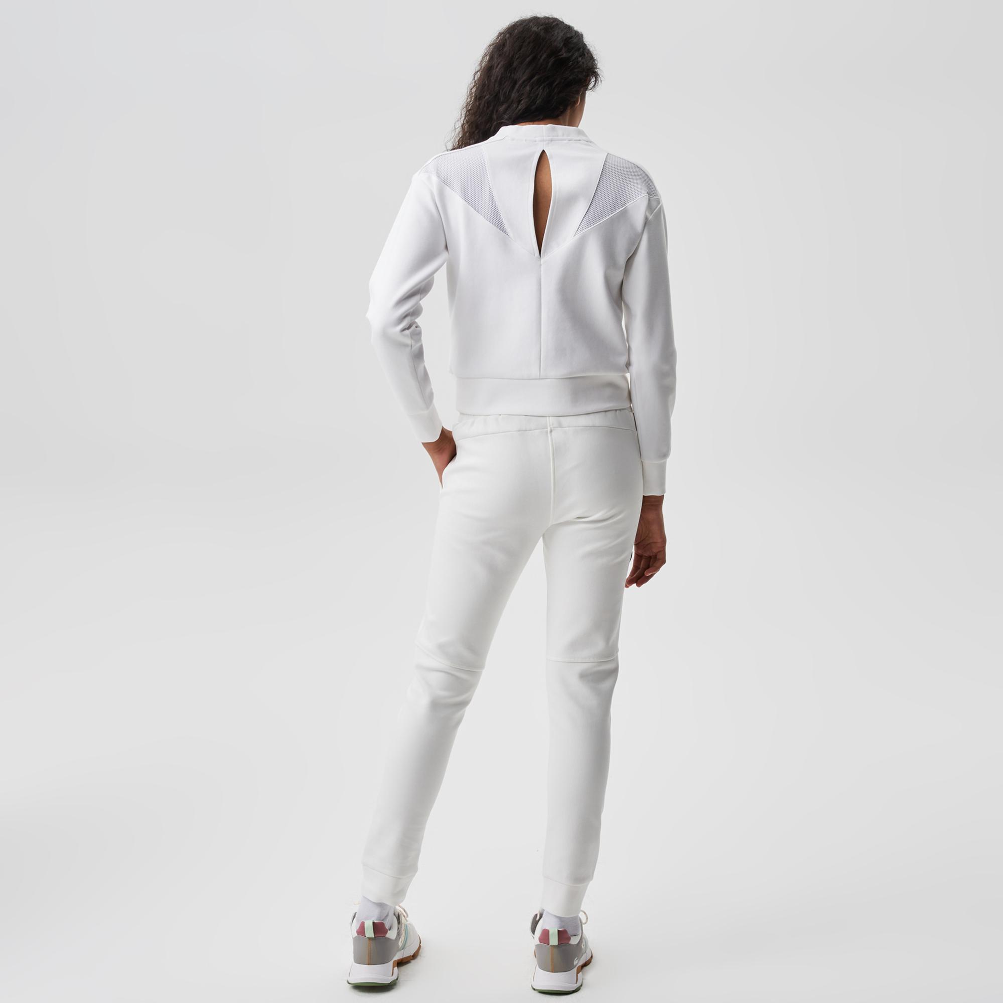 Kadın Slim Fit Beyaz Eşofman Altı