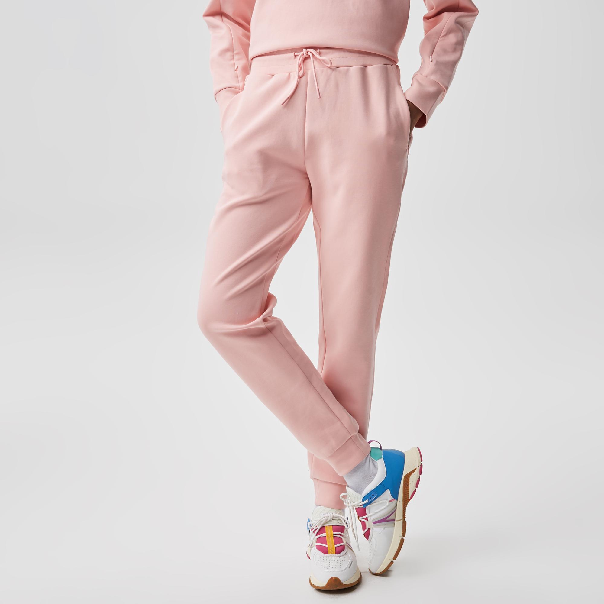 Kadın Slim Fit Baskılı Pembe Eşofman Altı