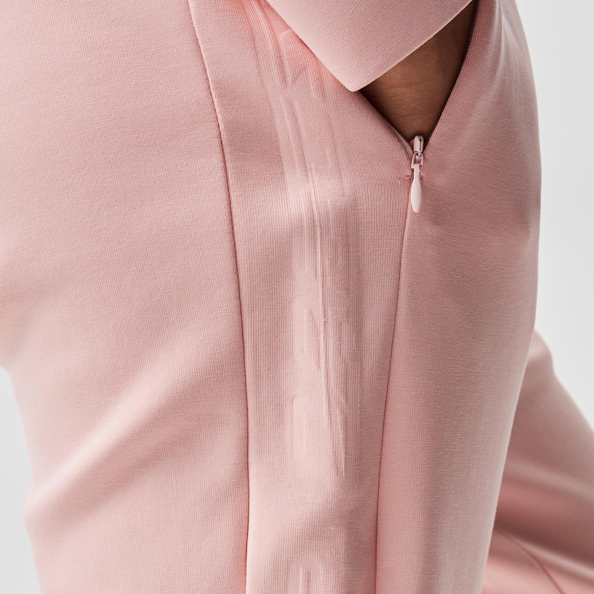 Kadın Slim Fit Baskılı Pembe Eşofman Altı