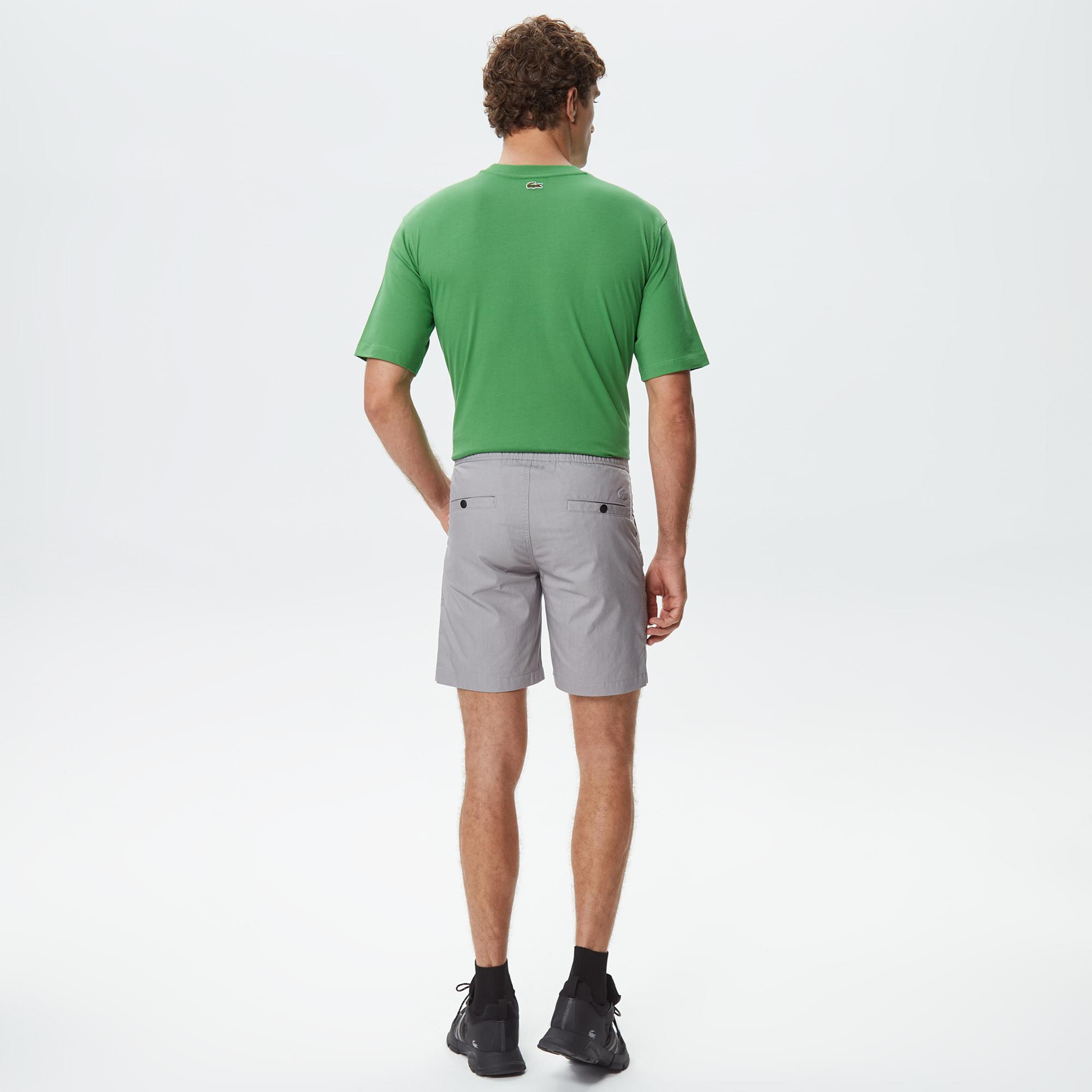 Erkek Regular Fit Gri Bermuda