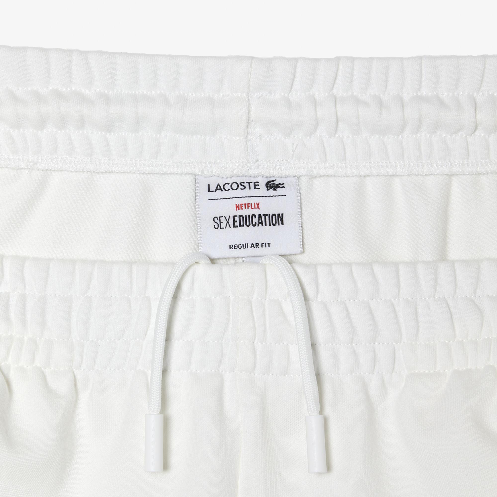 Netflix Erkek Regular Fit Baskılı Beyaz Eşofman Altı