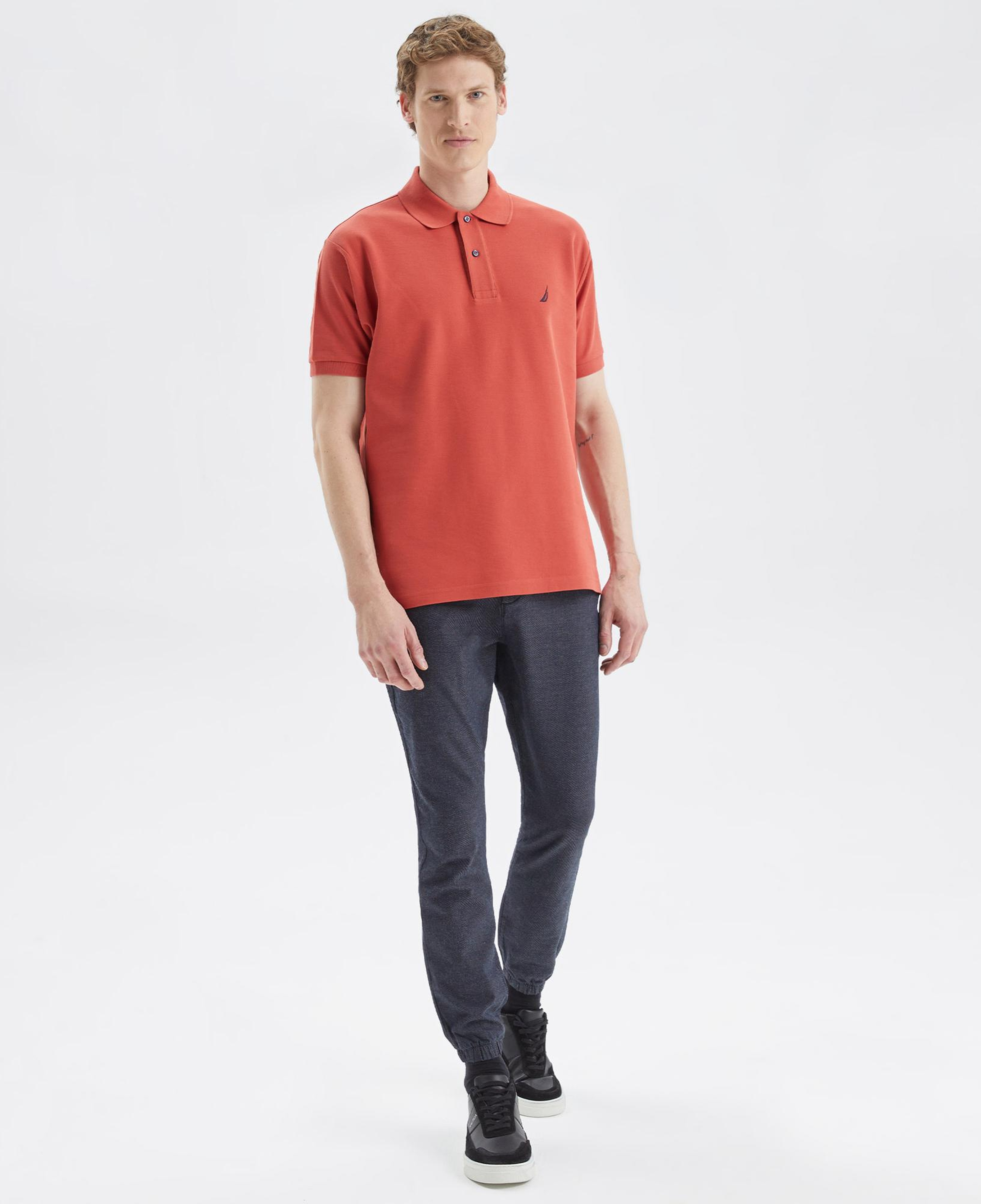 Nautica Erkek Kırmızı Classic Fit Kısa Kollu Polo Yaka T-Shirt