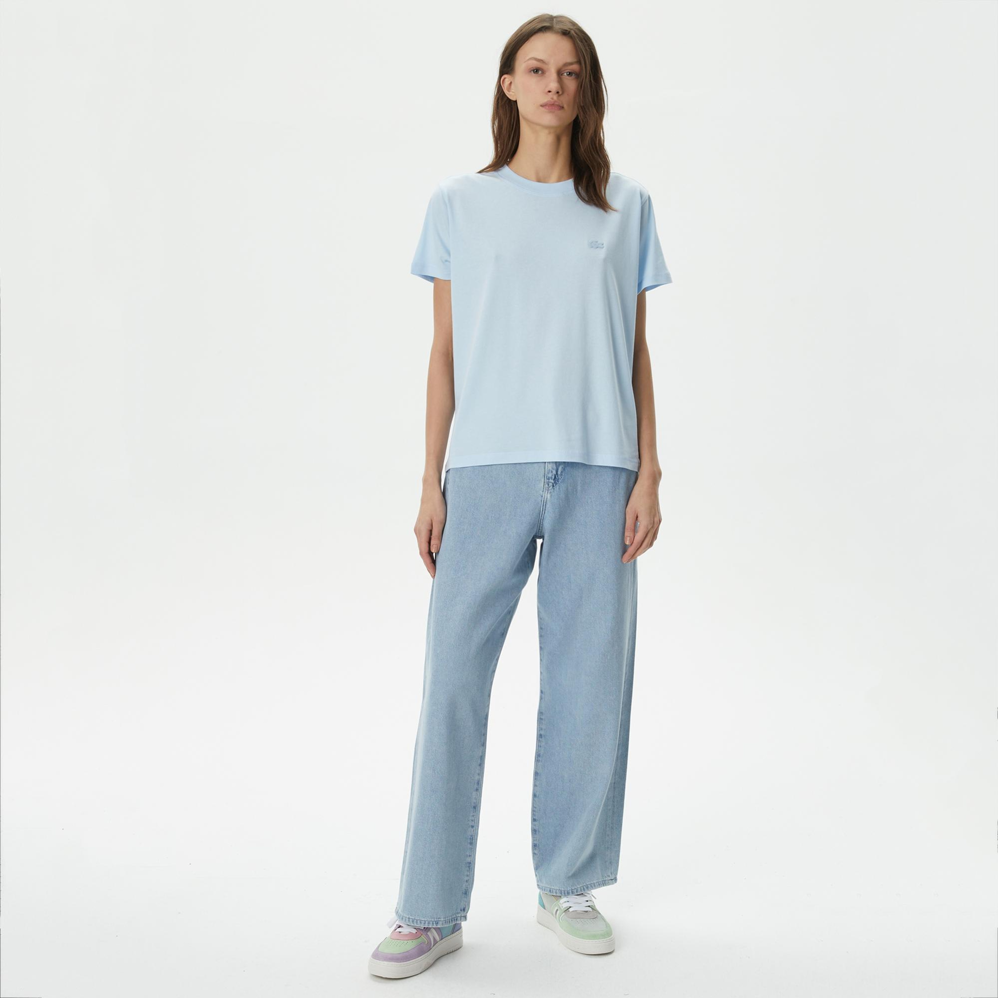 Lacoste Loose Fit Kadın Mavi Pantolon