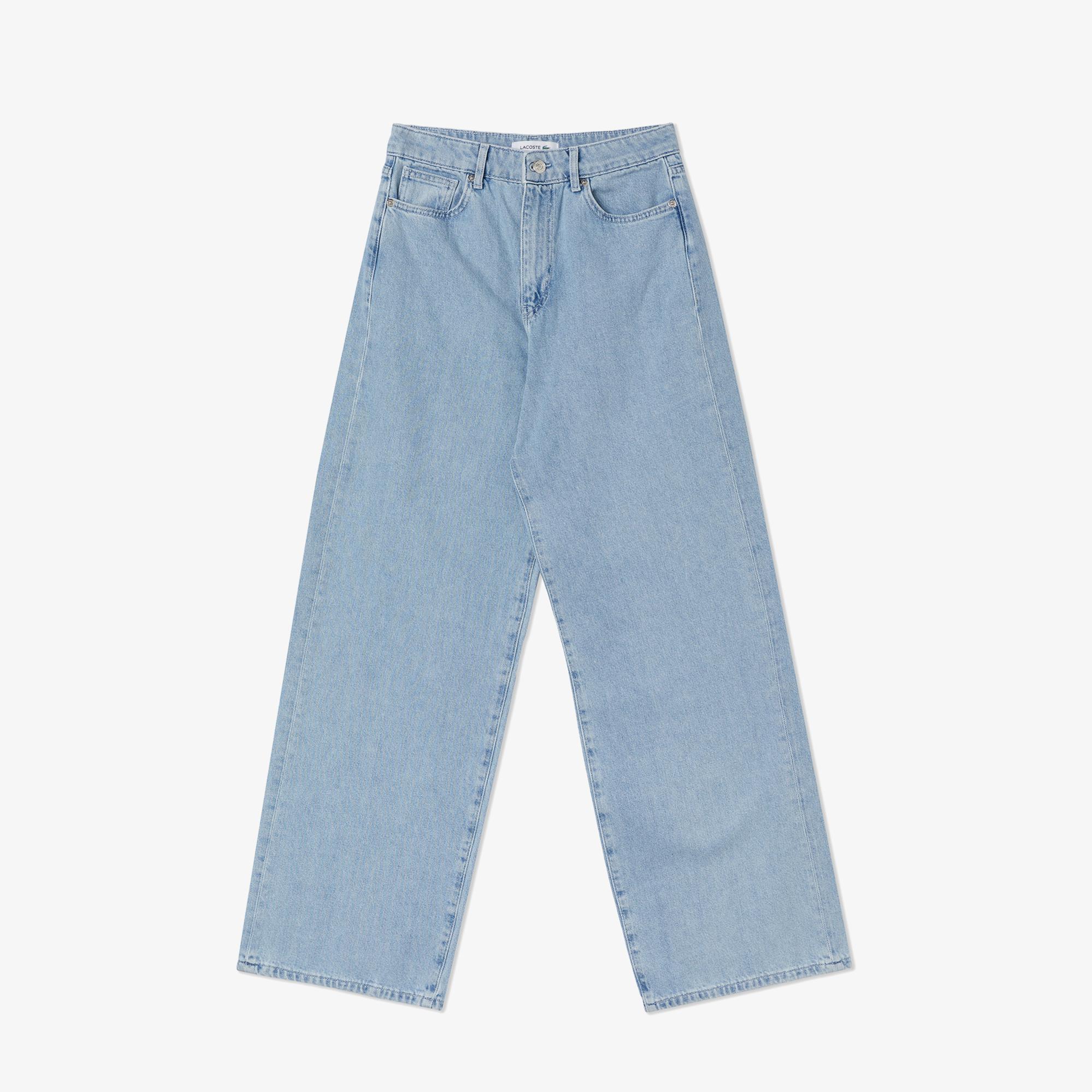 Lacoste Loose Fit Kadın Mavi Pantolon