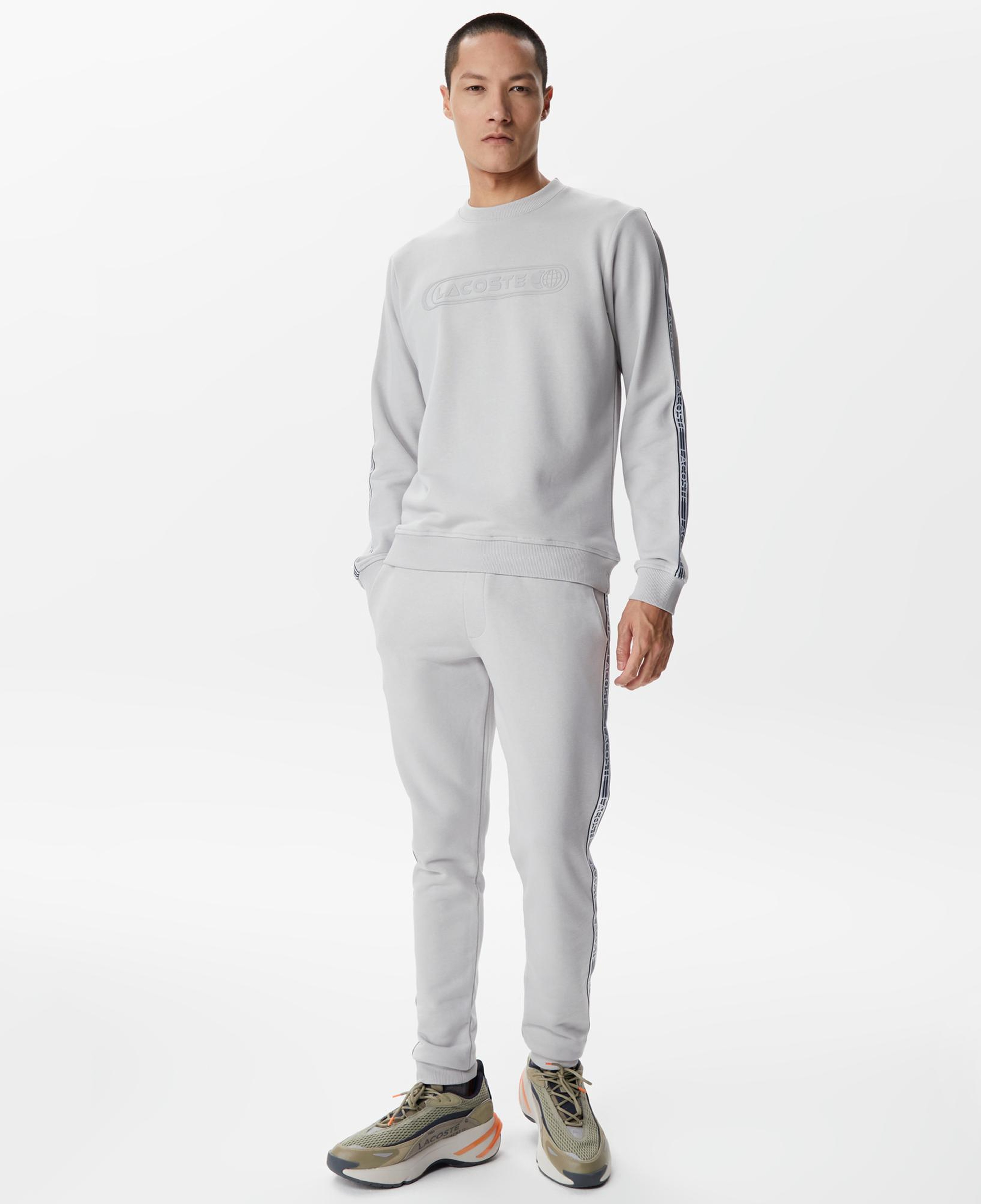 Erkek Relaxed Fit Baskılı Gri Eşofman Altı