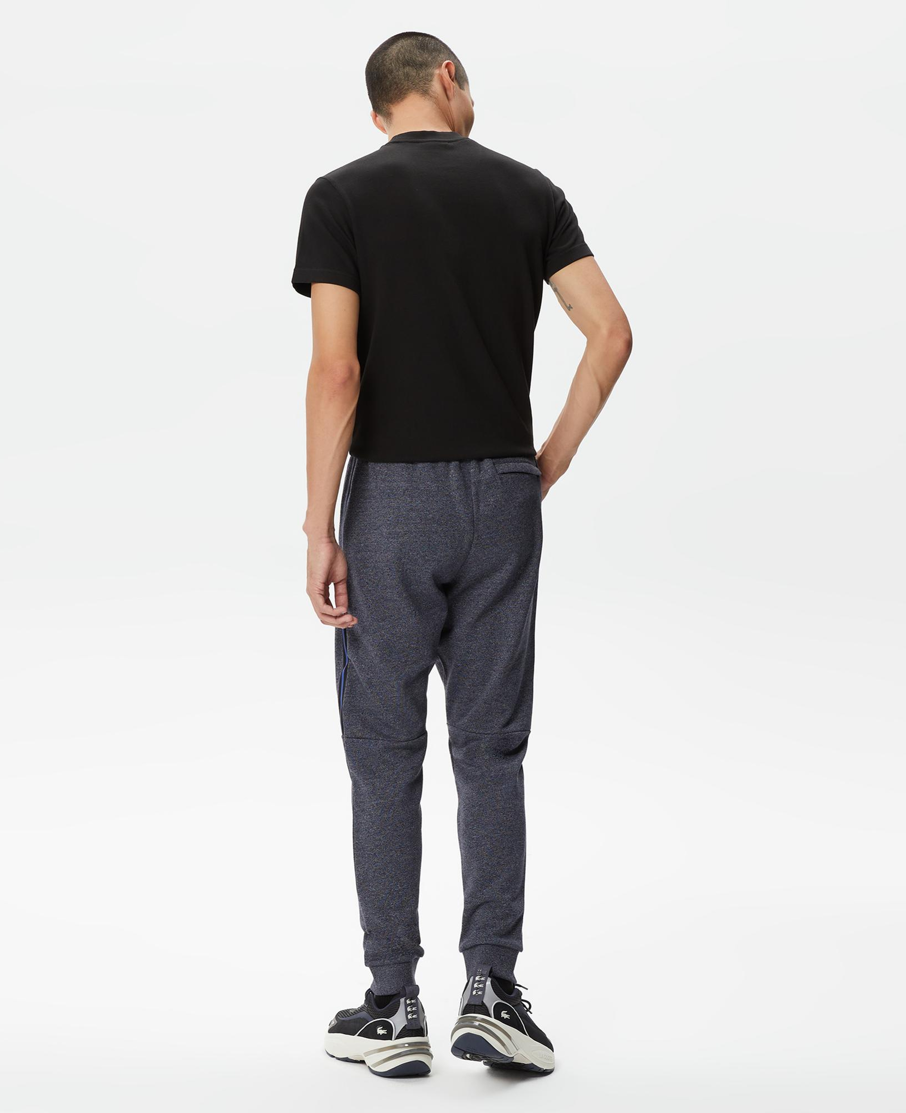 Erkek Slim Fit Renk Bloklu Lacivert Eşofman Altı