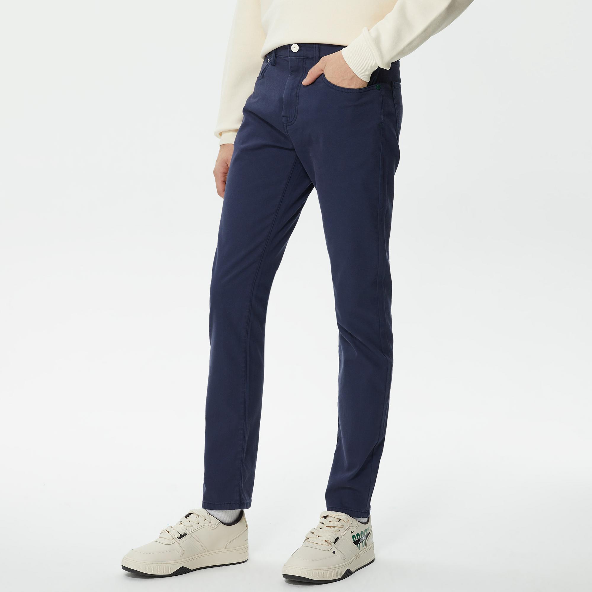 Erkek Slim Fit Lacivert Pantolon