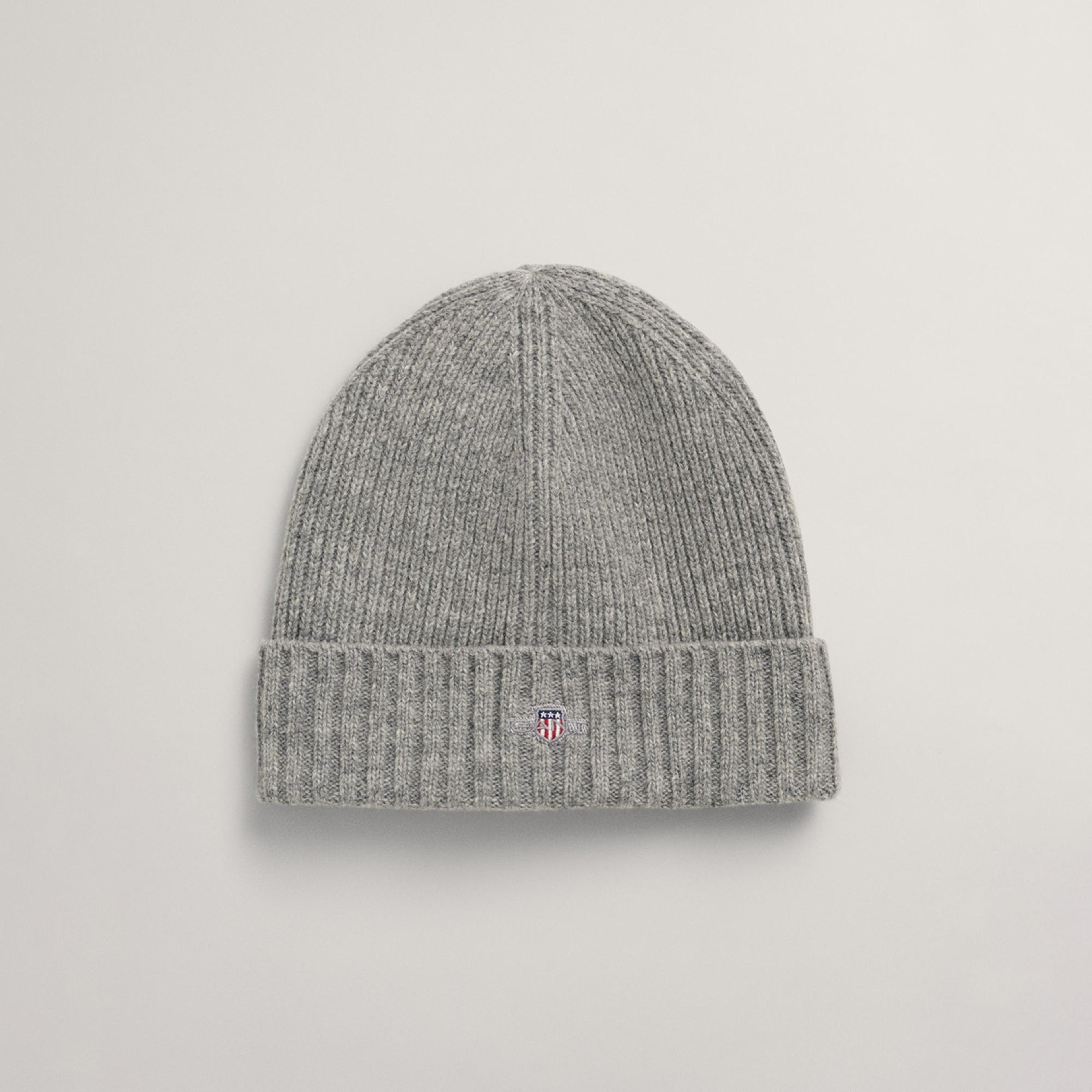 GANT Unisex Gri Yün Bere