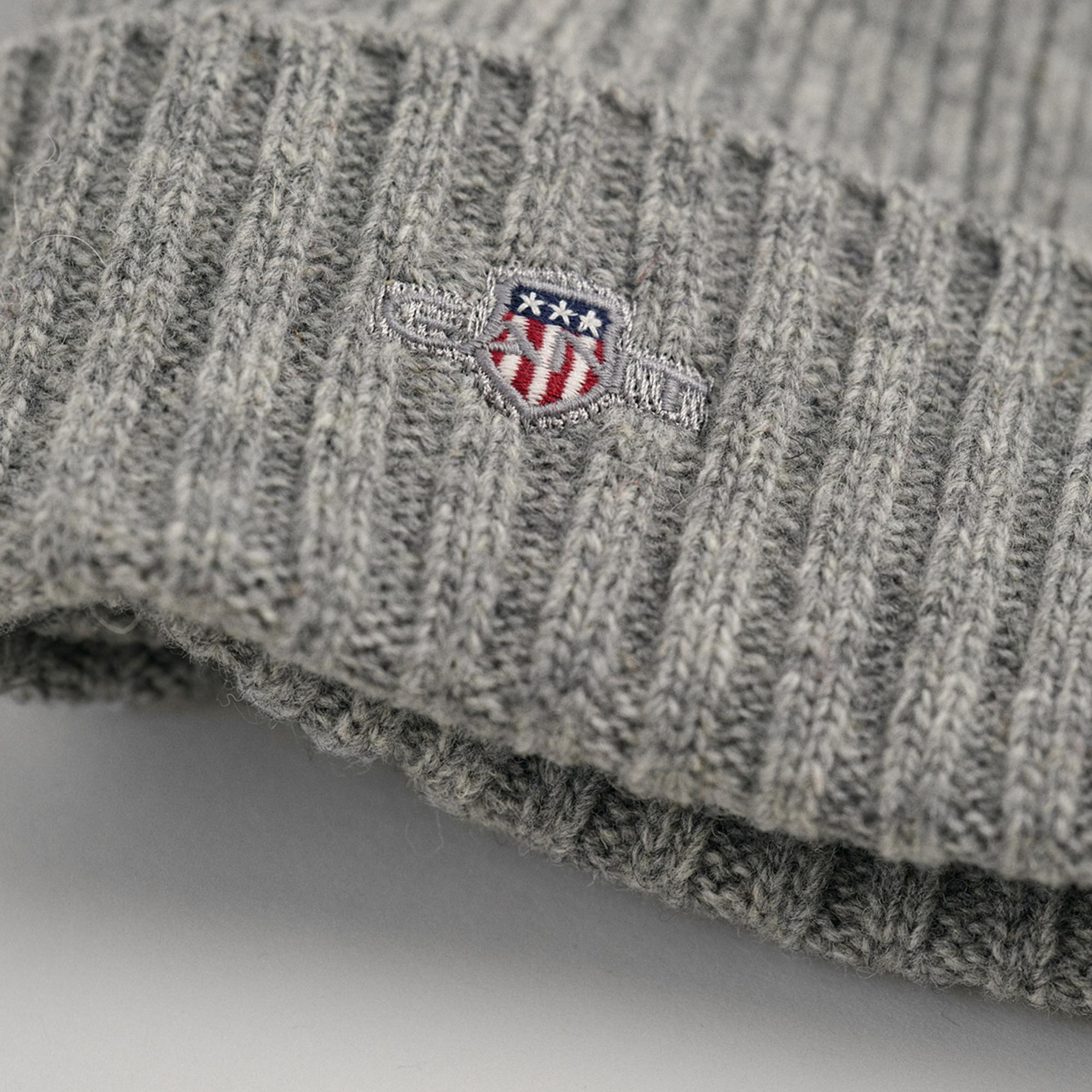 GANT Unisex Gri Yün Bere