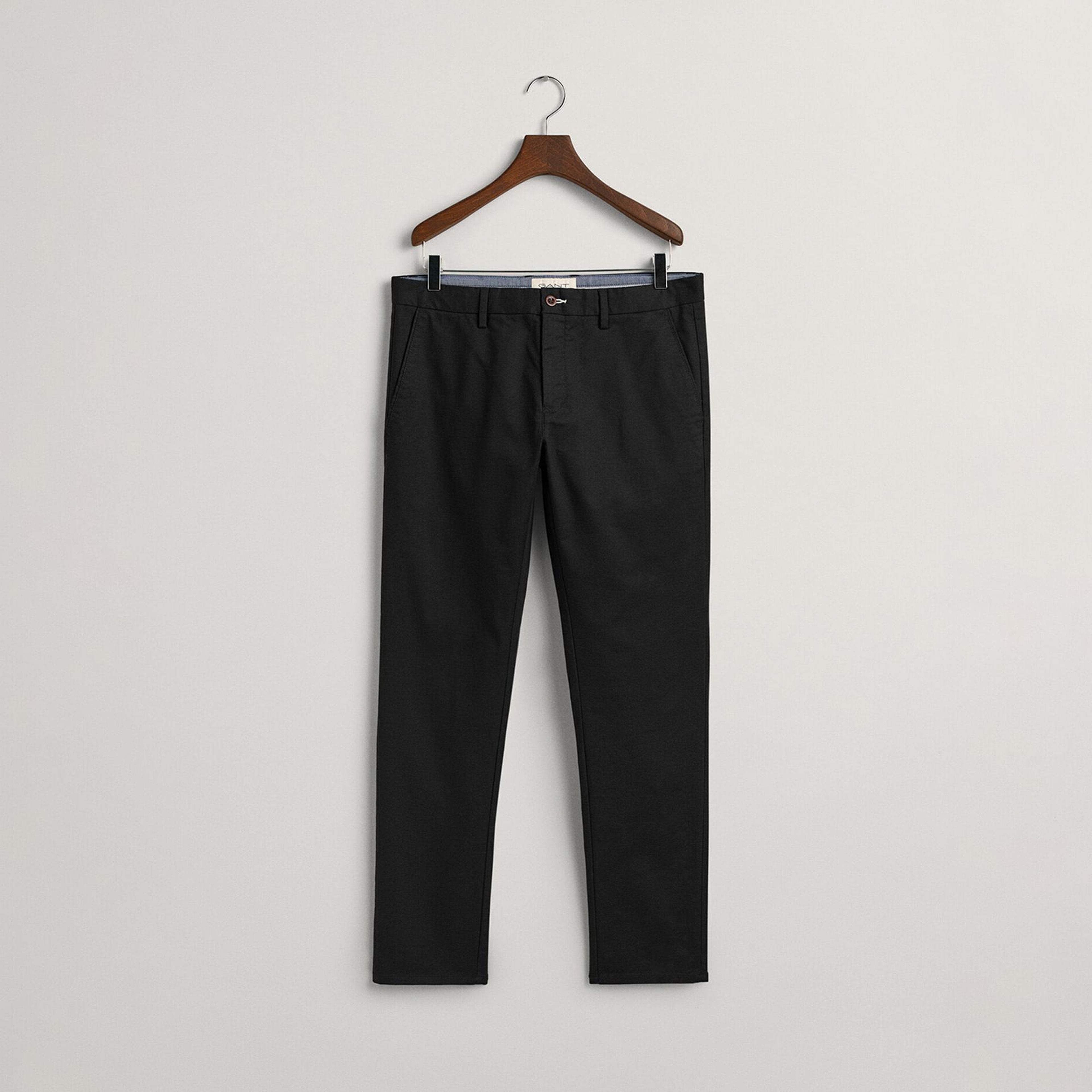 Gant Erkek Siyah Slim Fit Chino Pantolon