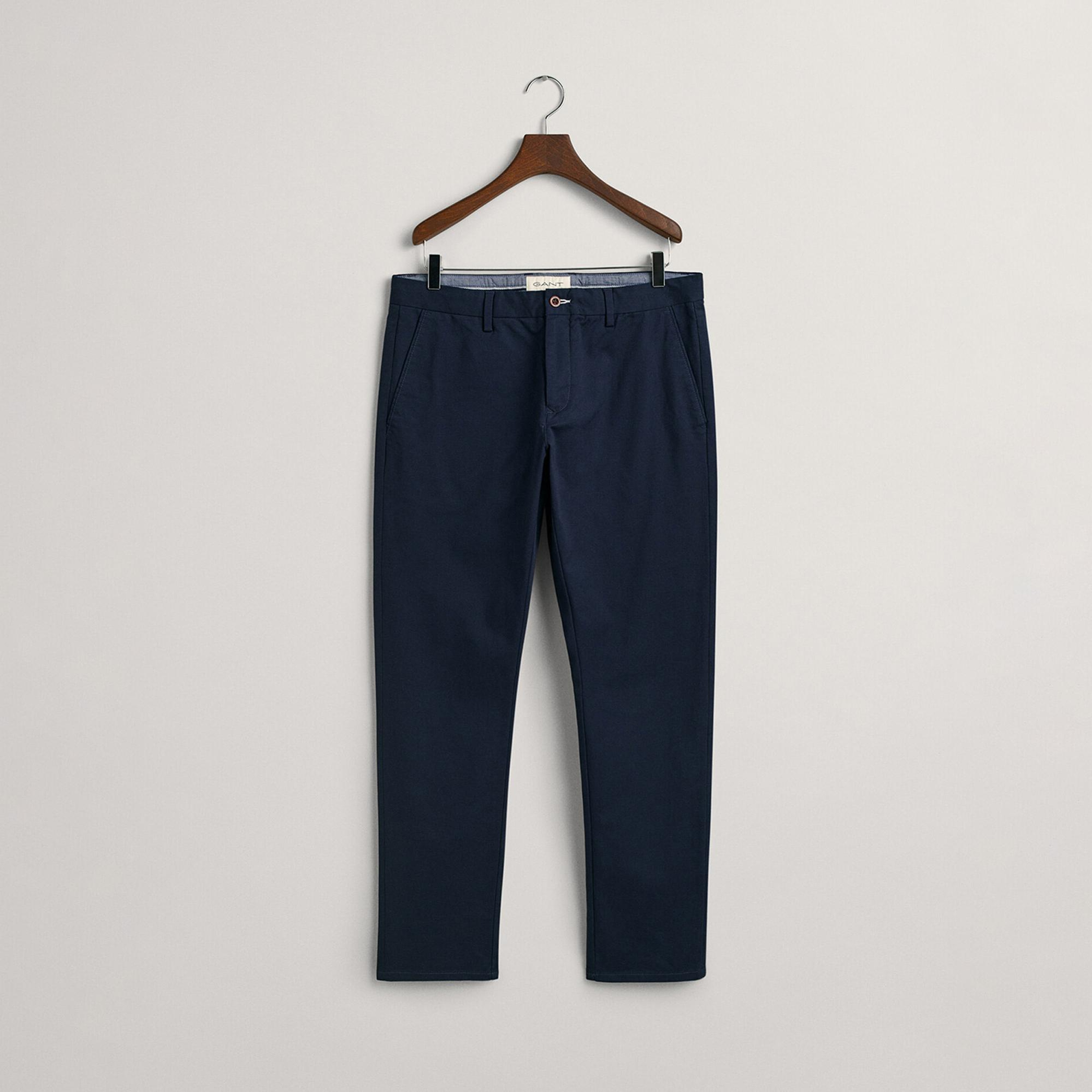 Gant Erkek Lacivert Slim Fit Chino Pantolon