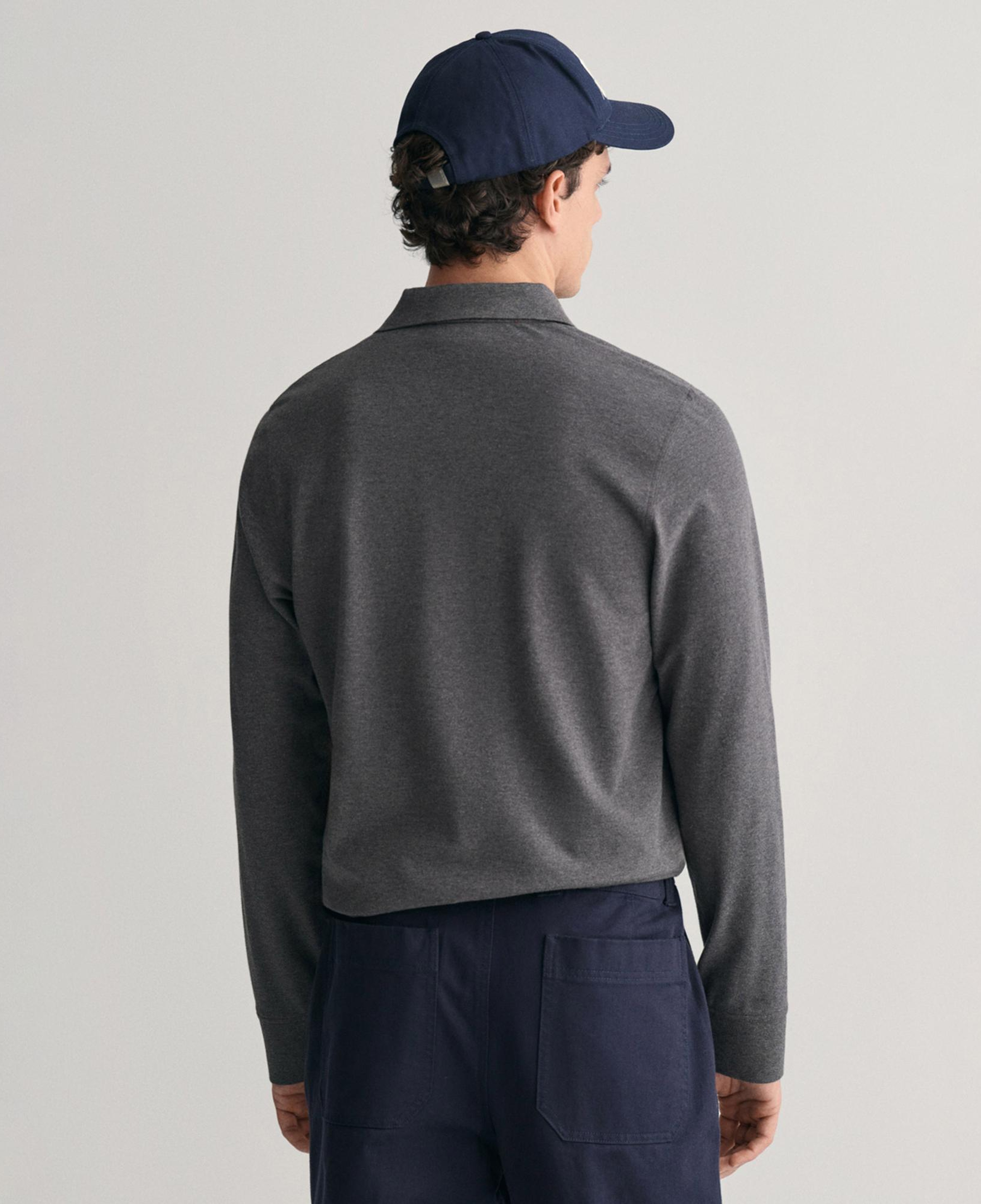 Gant Erkek Gri Regular Fit Polo