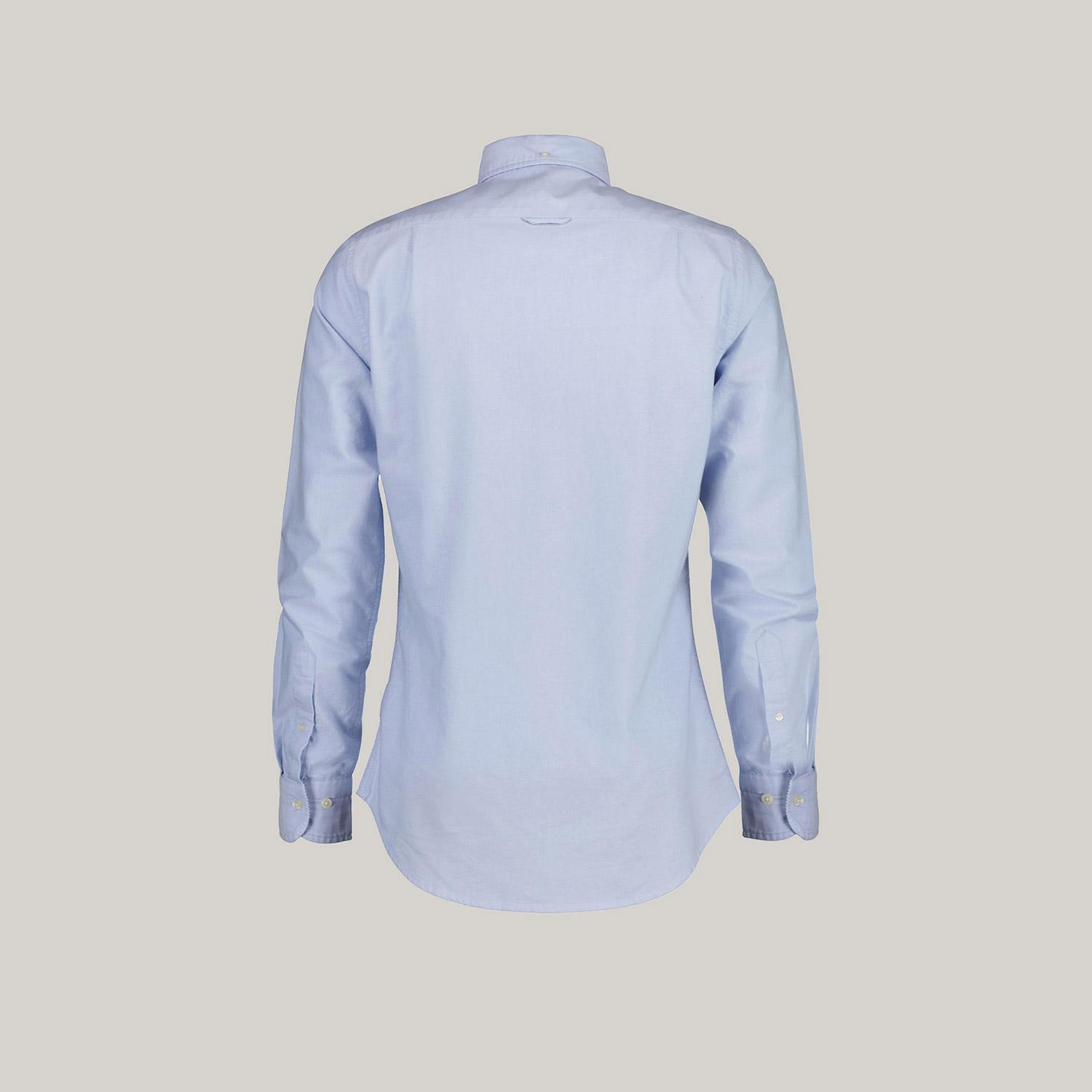 GANT Erkek Mavi Slim Fit Düğmeli Yaka Gömlek