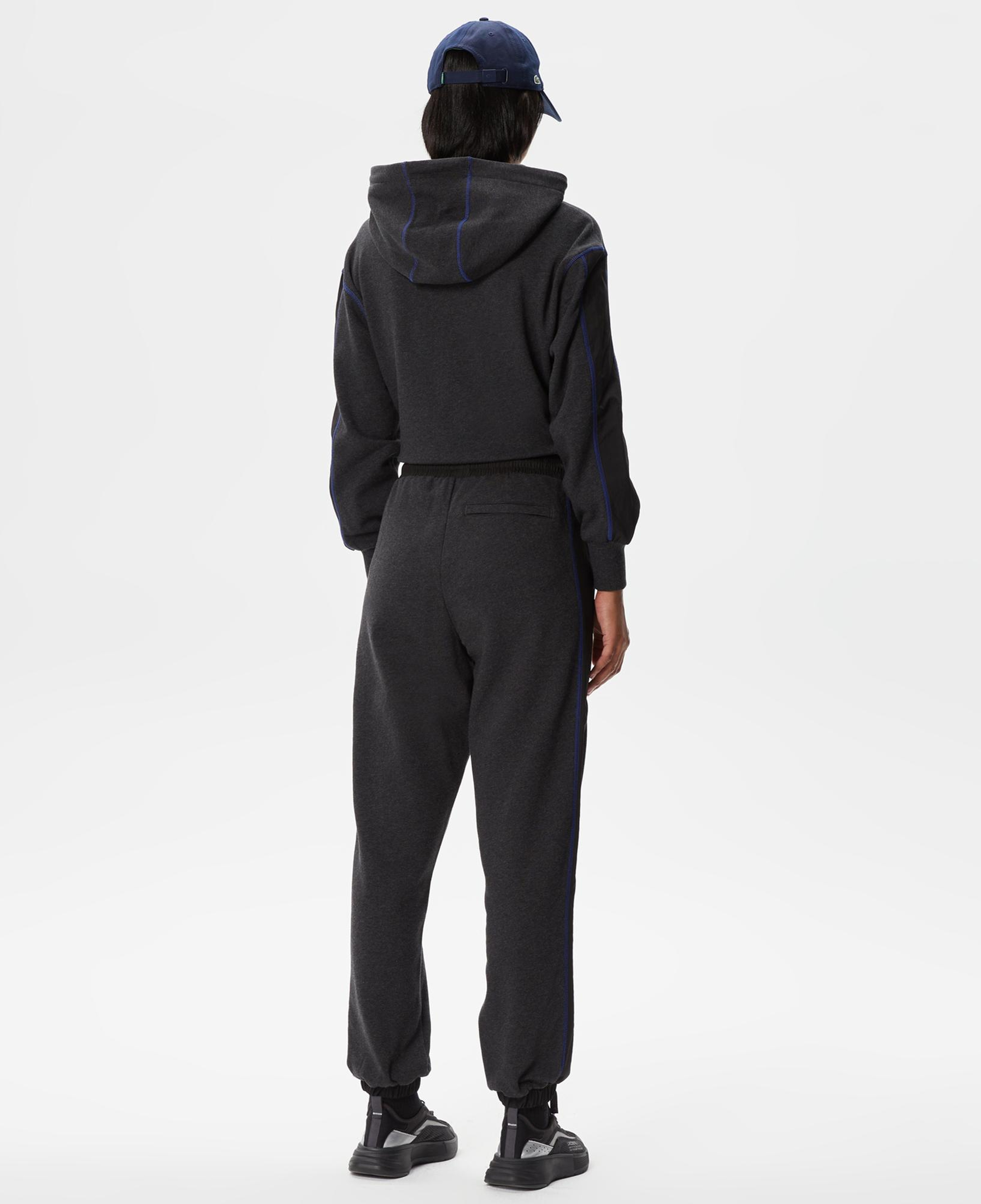 Kadın Jogger Desenli Siyah Eşofman Altı