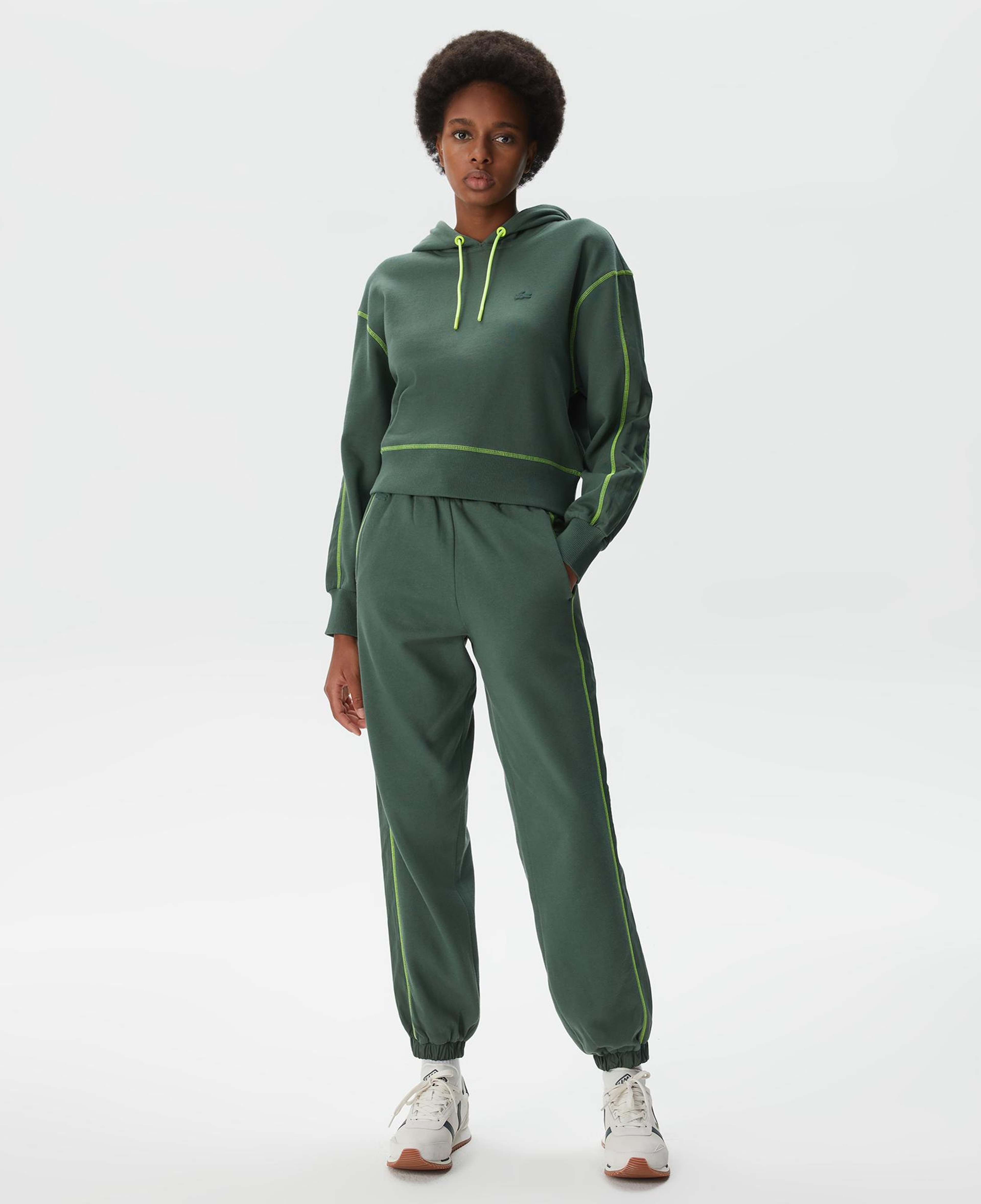 Kadın Jogger Desenli Haki Eşofman Altı