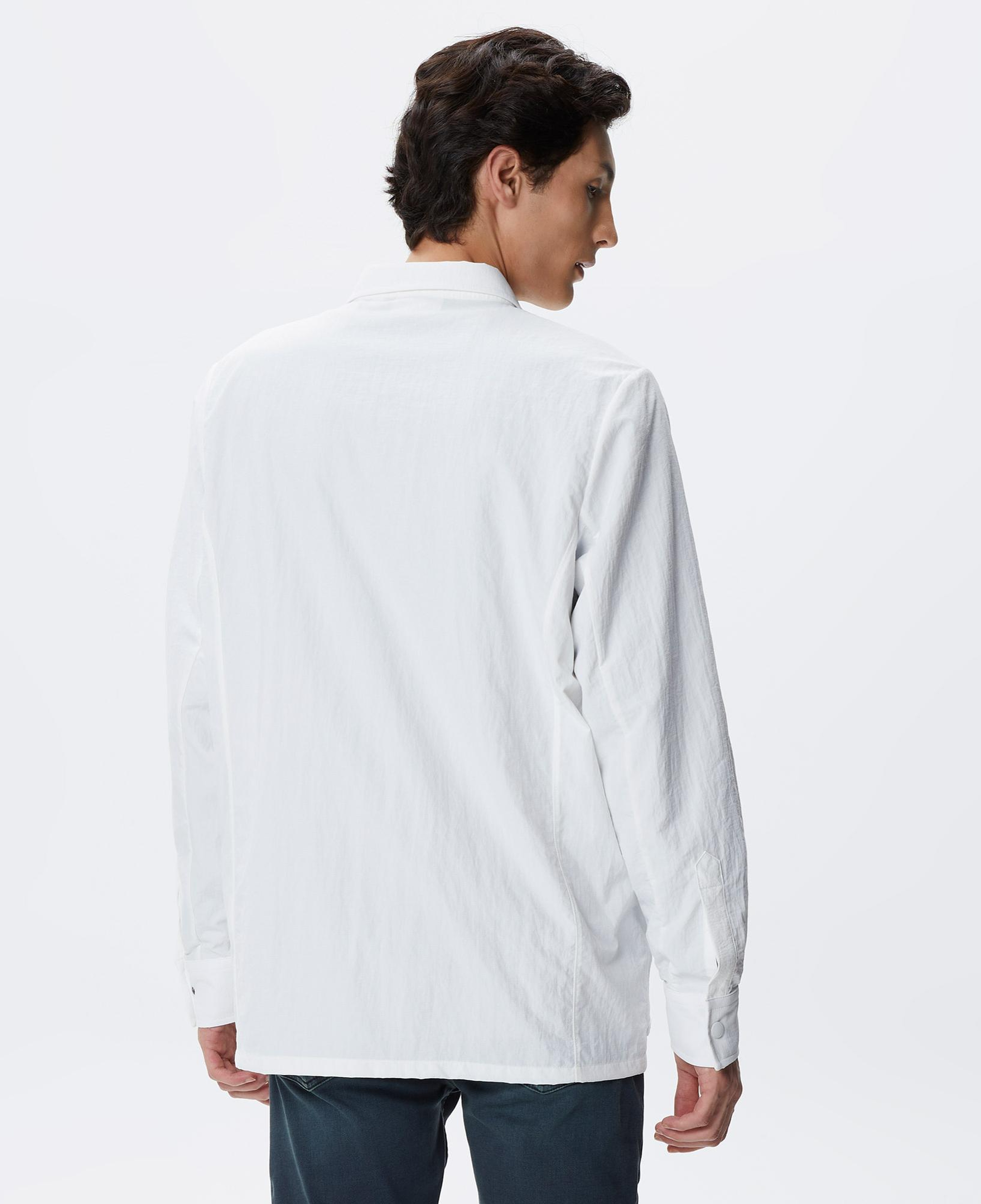 Erkek Relaxed Fit Baskılı Ekru Gömlek