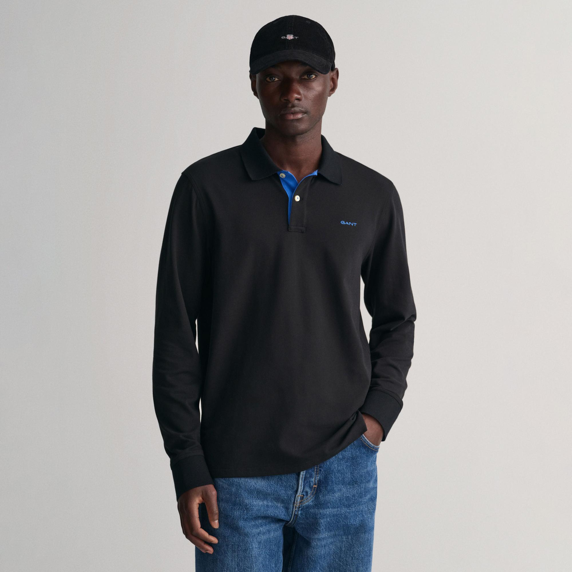 Gant Erkek Siyah Regular Fit Polo