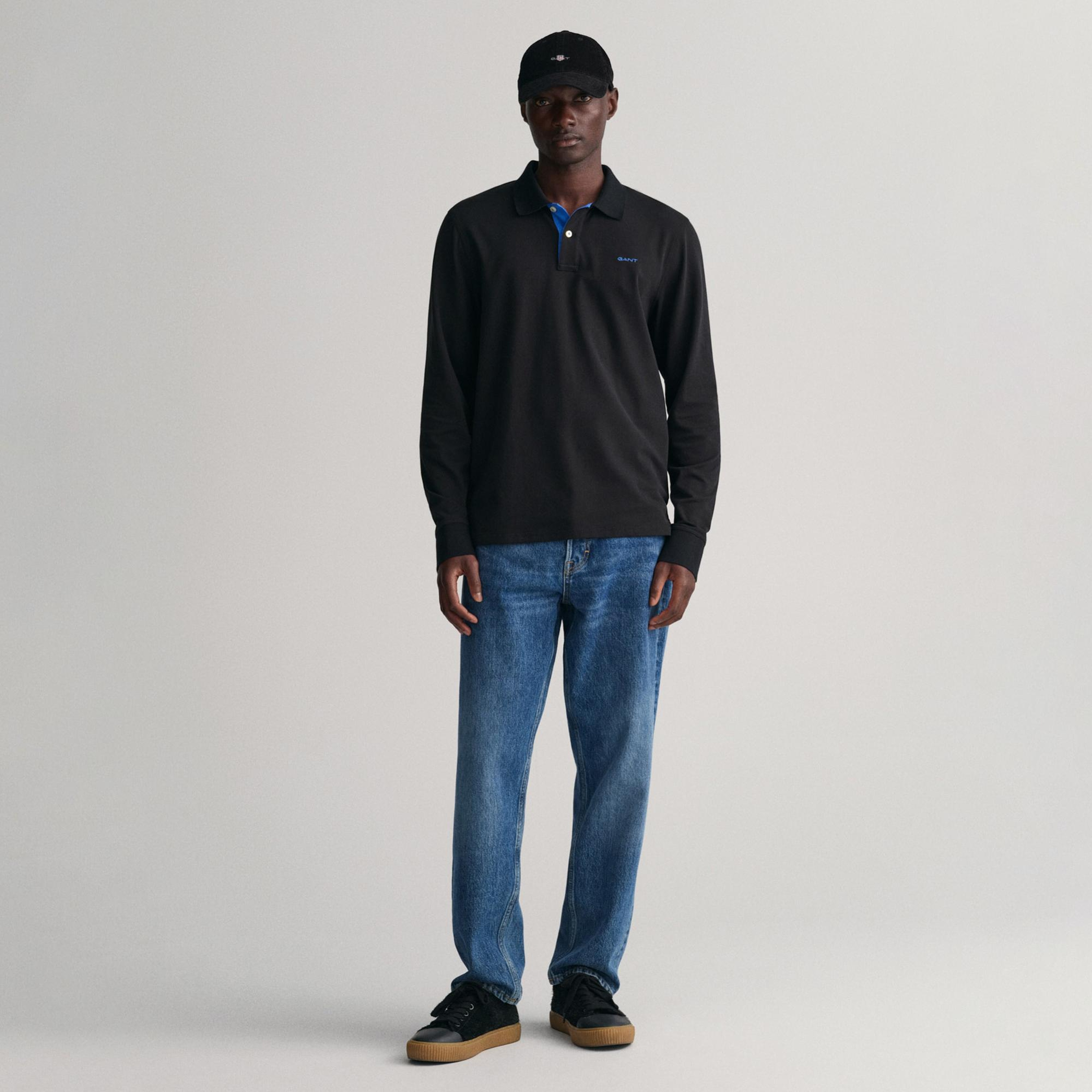 Gant Erkek Siyah Regular Fit Polo