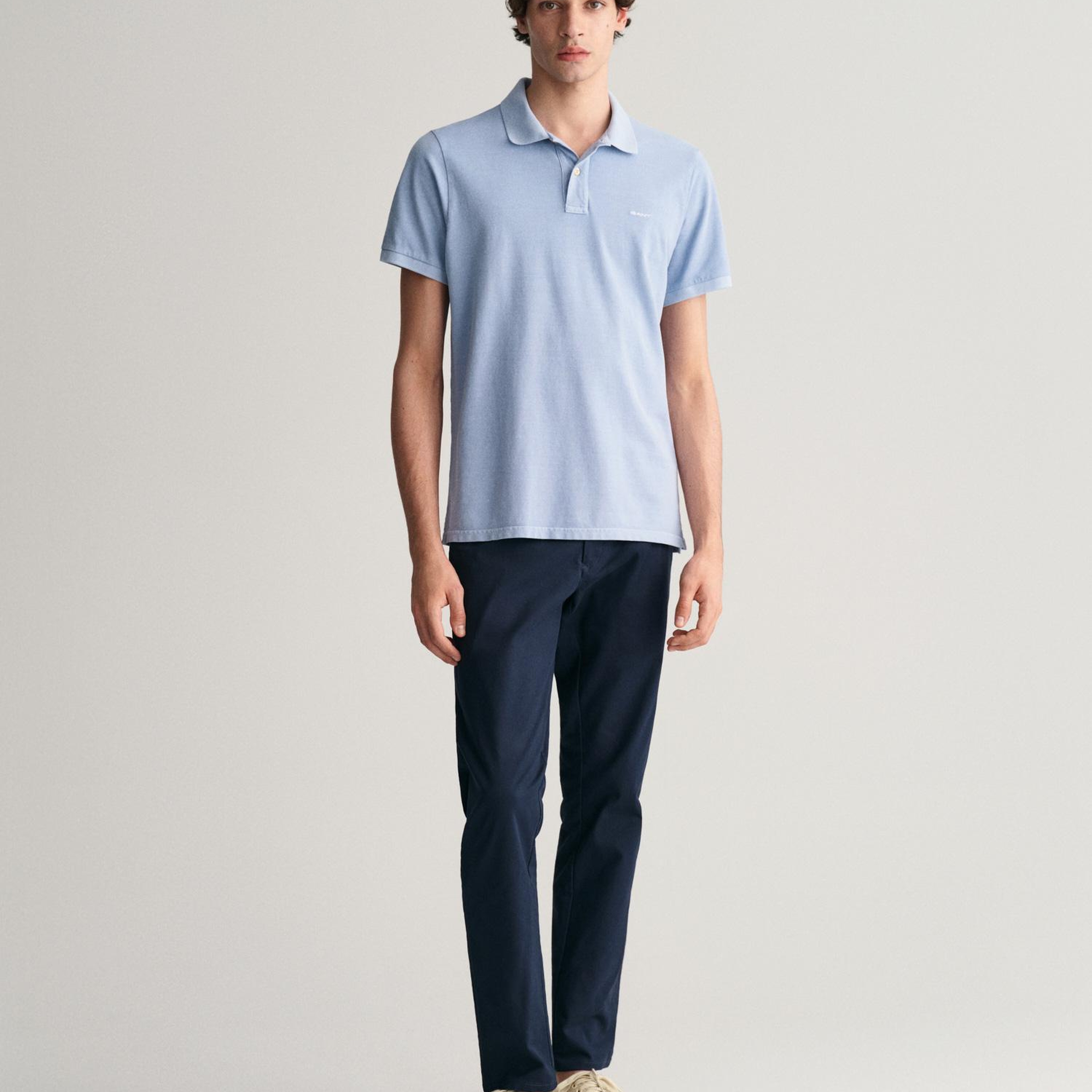 GANT Erkek Mavi Regular Fit Polo