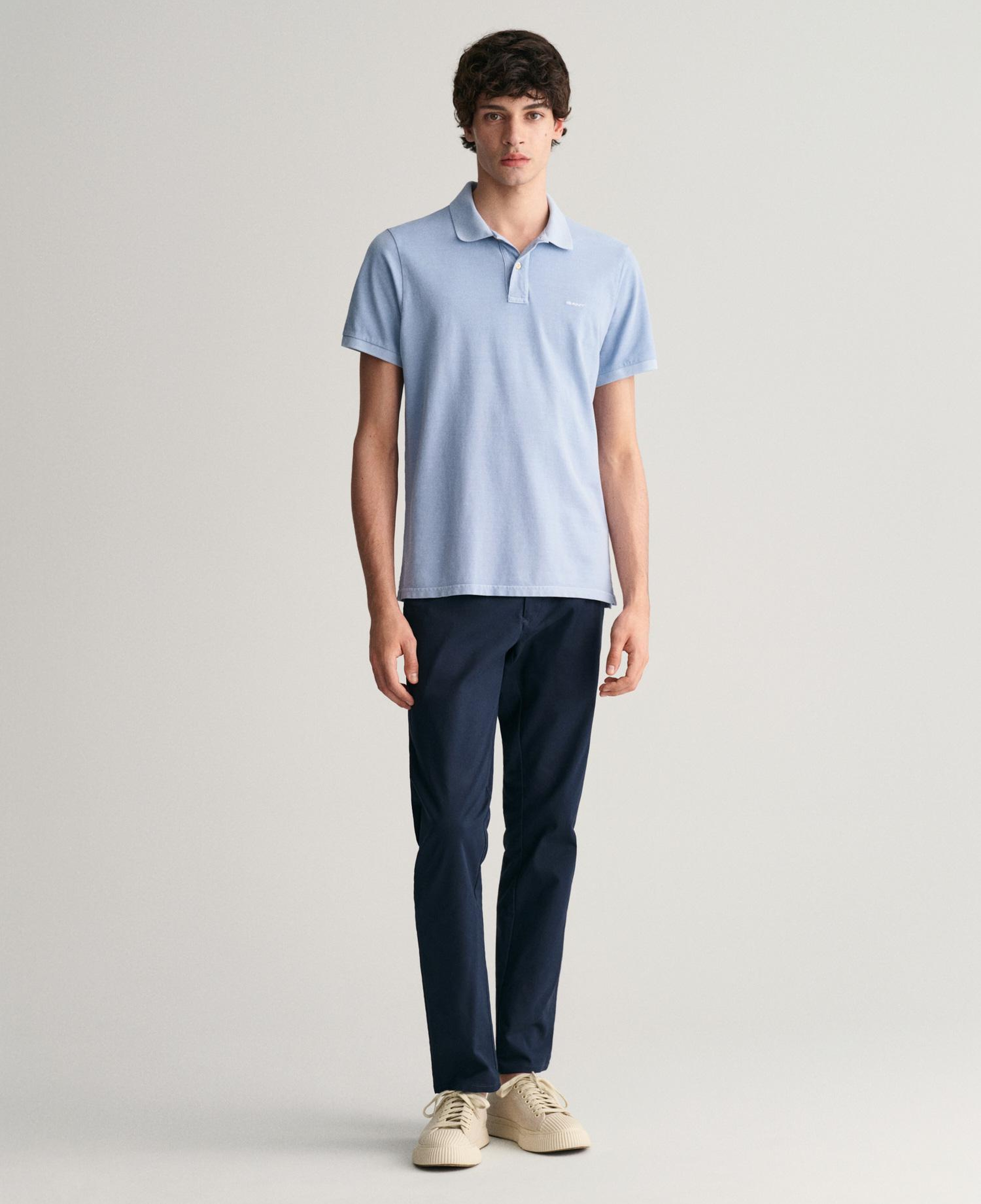 GANT Erkek Mavi Regular Fit Polo
