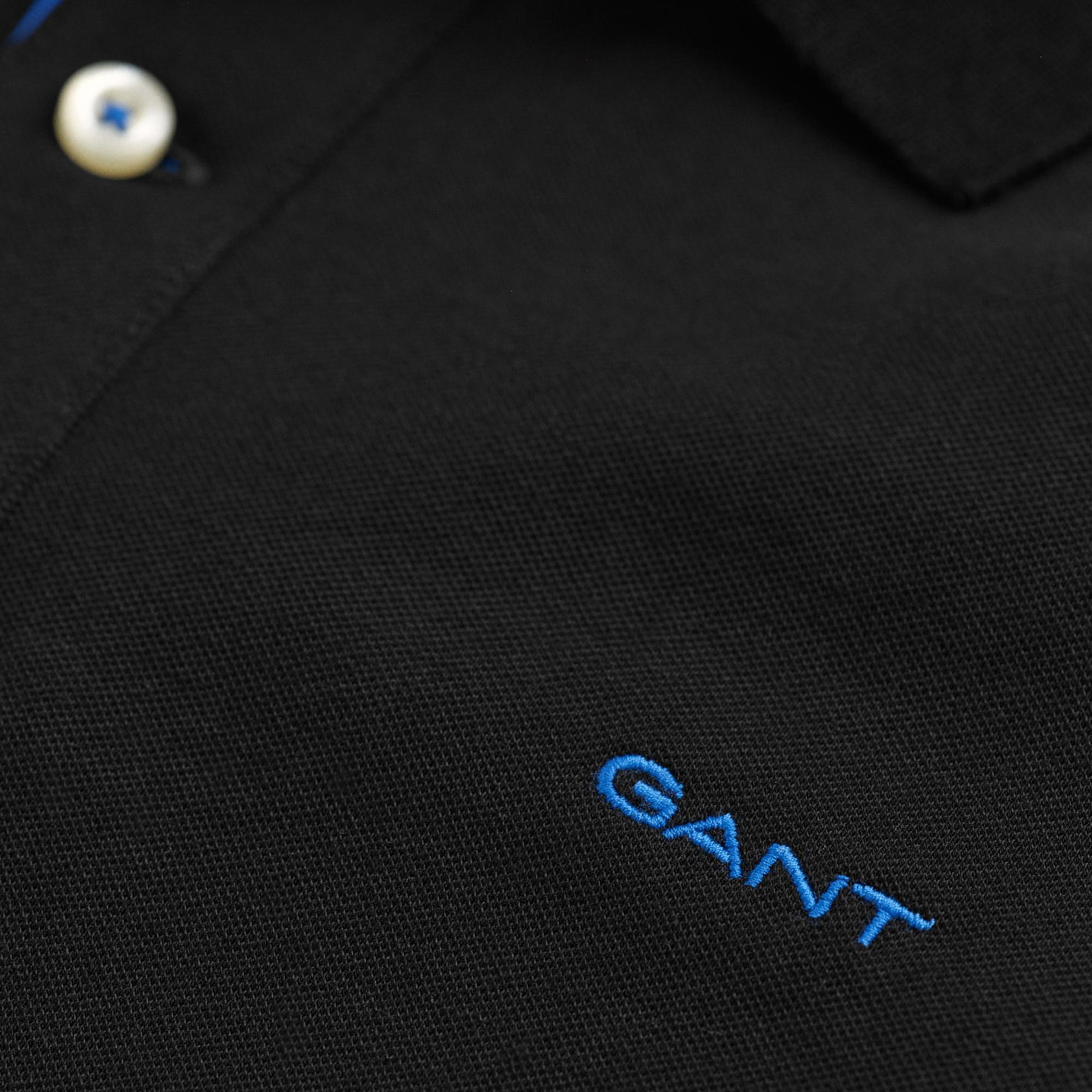 GANT Erkek Siyah Regular Fit Polo