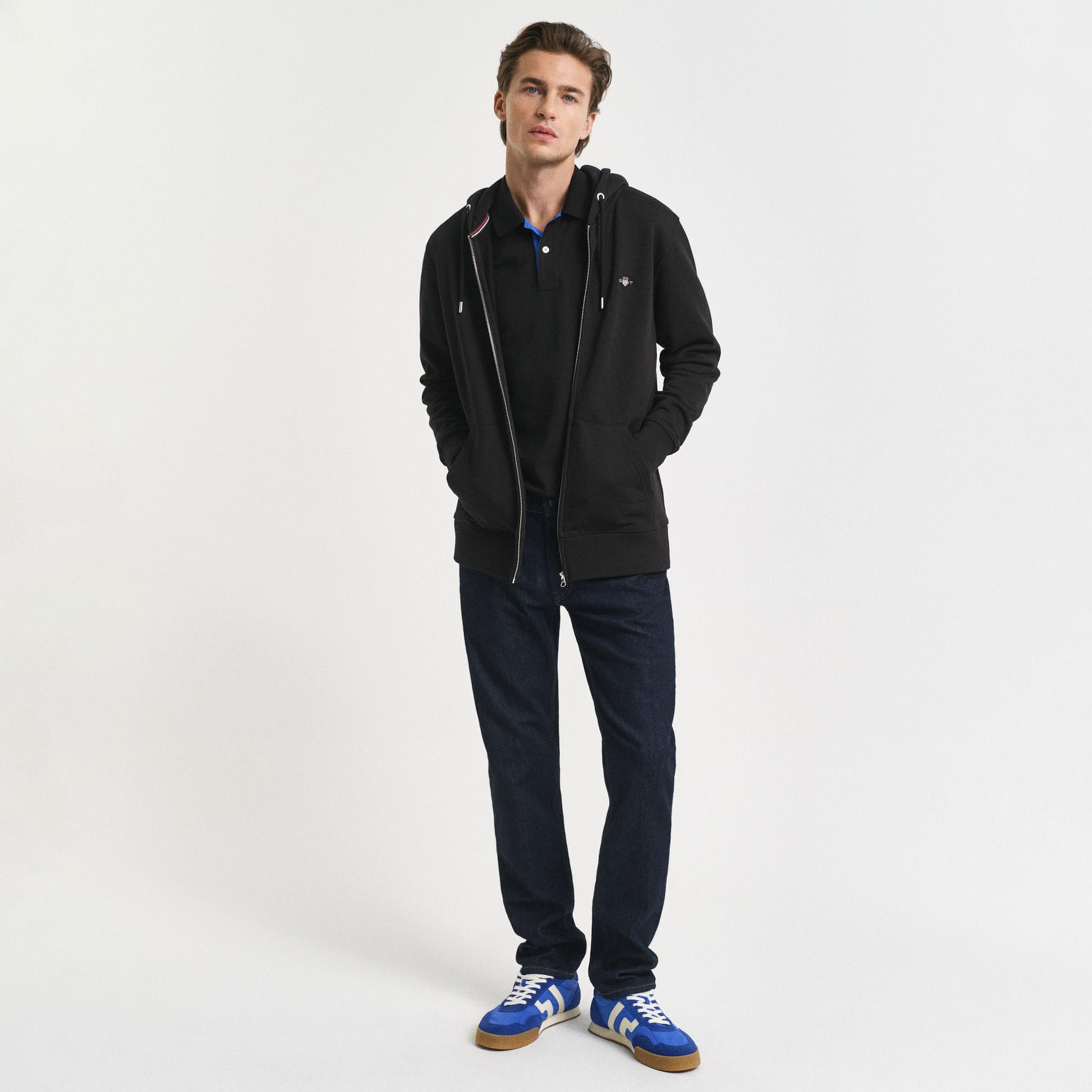 GANT Erkek Siyah Regular Fit Polo