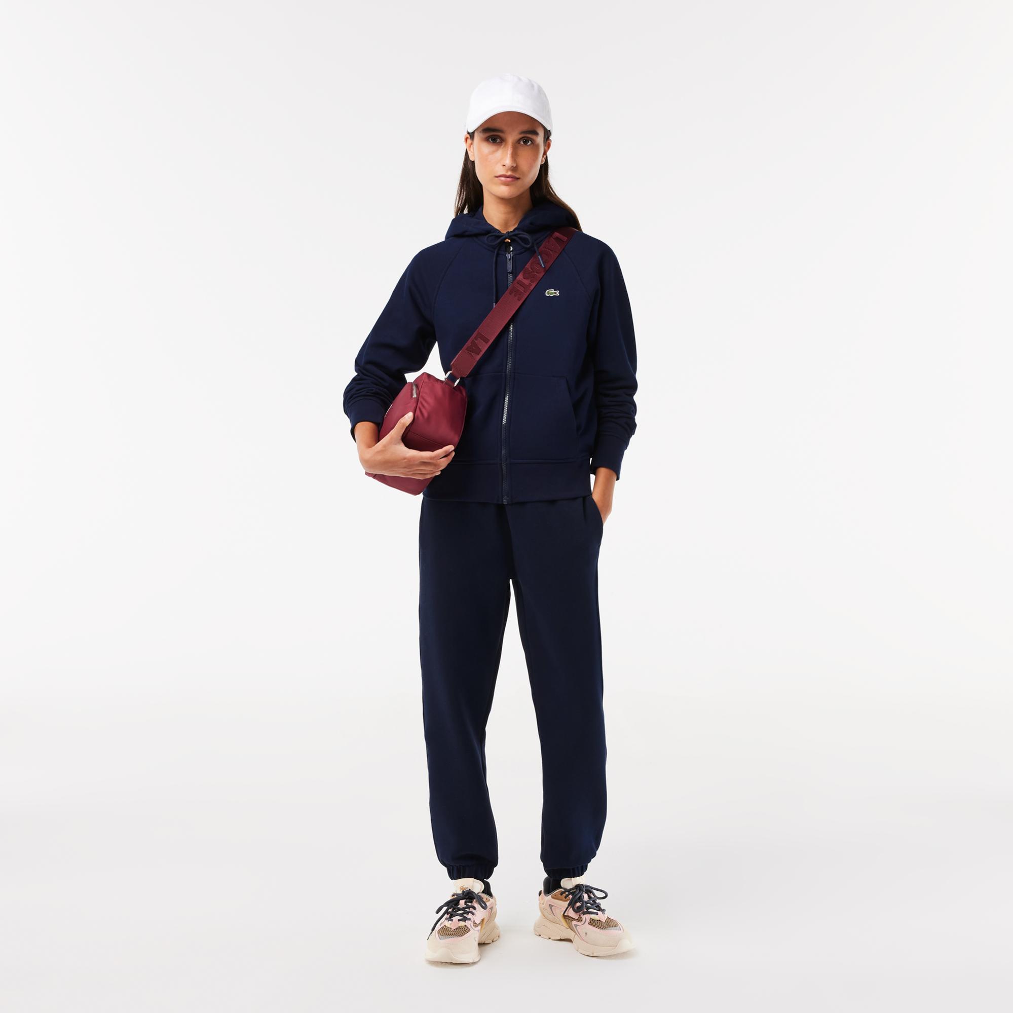 Kadın Regular Fit Kapüşonlu Lacivert Sweatshirt