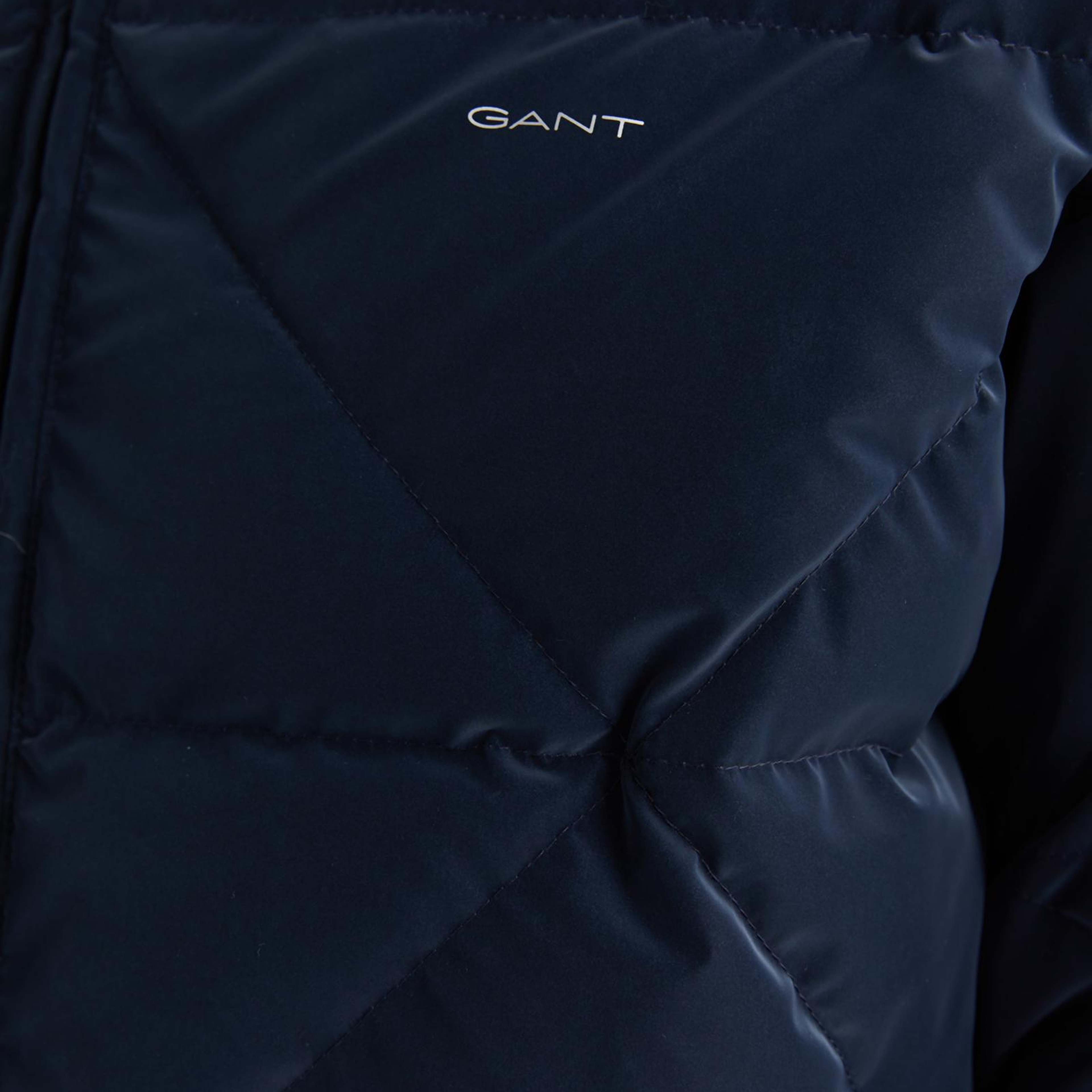 GANT Kadın Lacivert Kapüşonlu Kapitone Mont