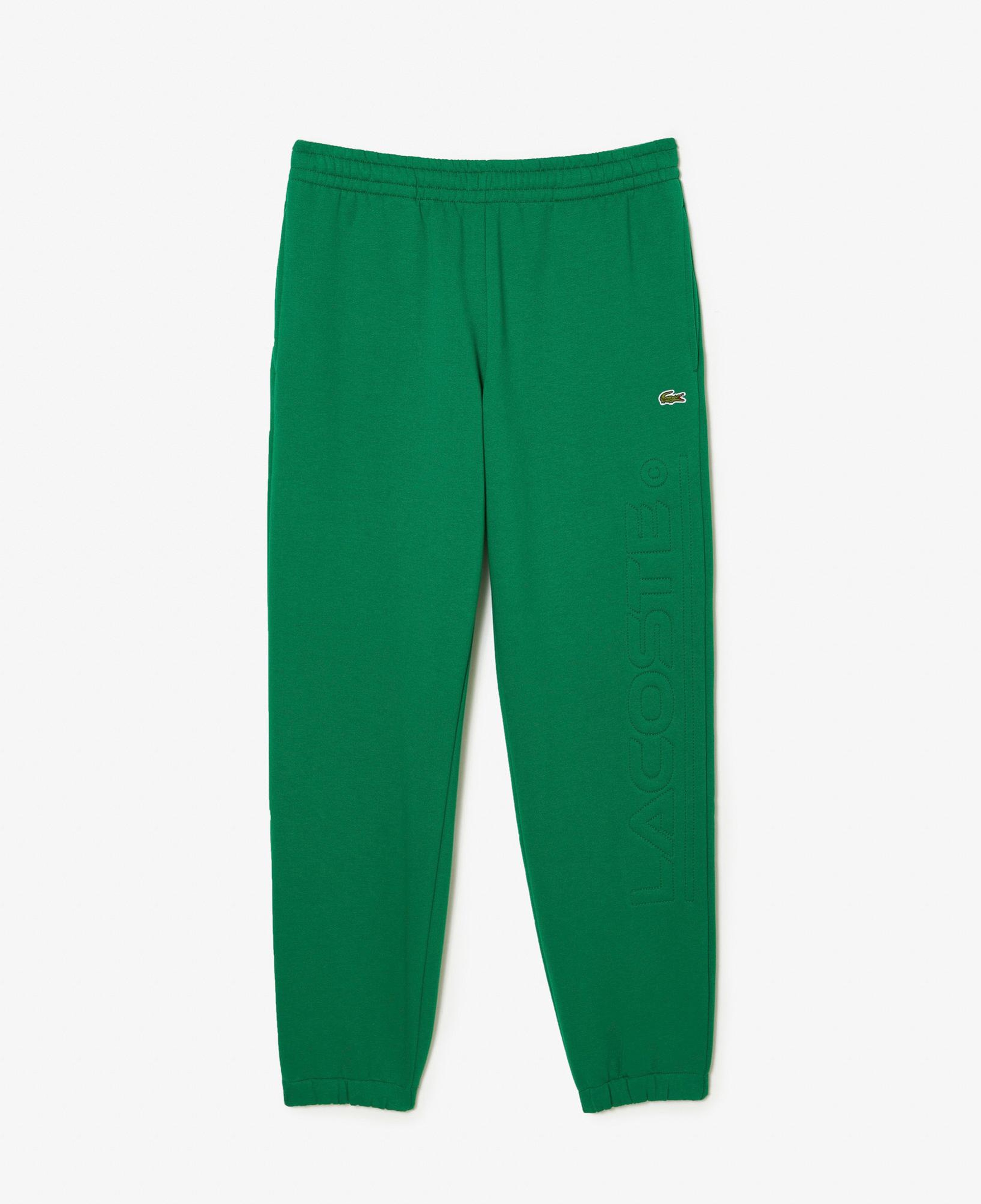 Erkek Regular Fit Baskılı Yeşil Eşofman Altı