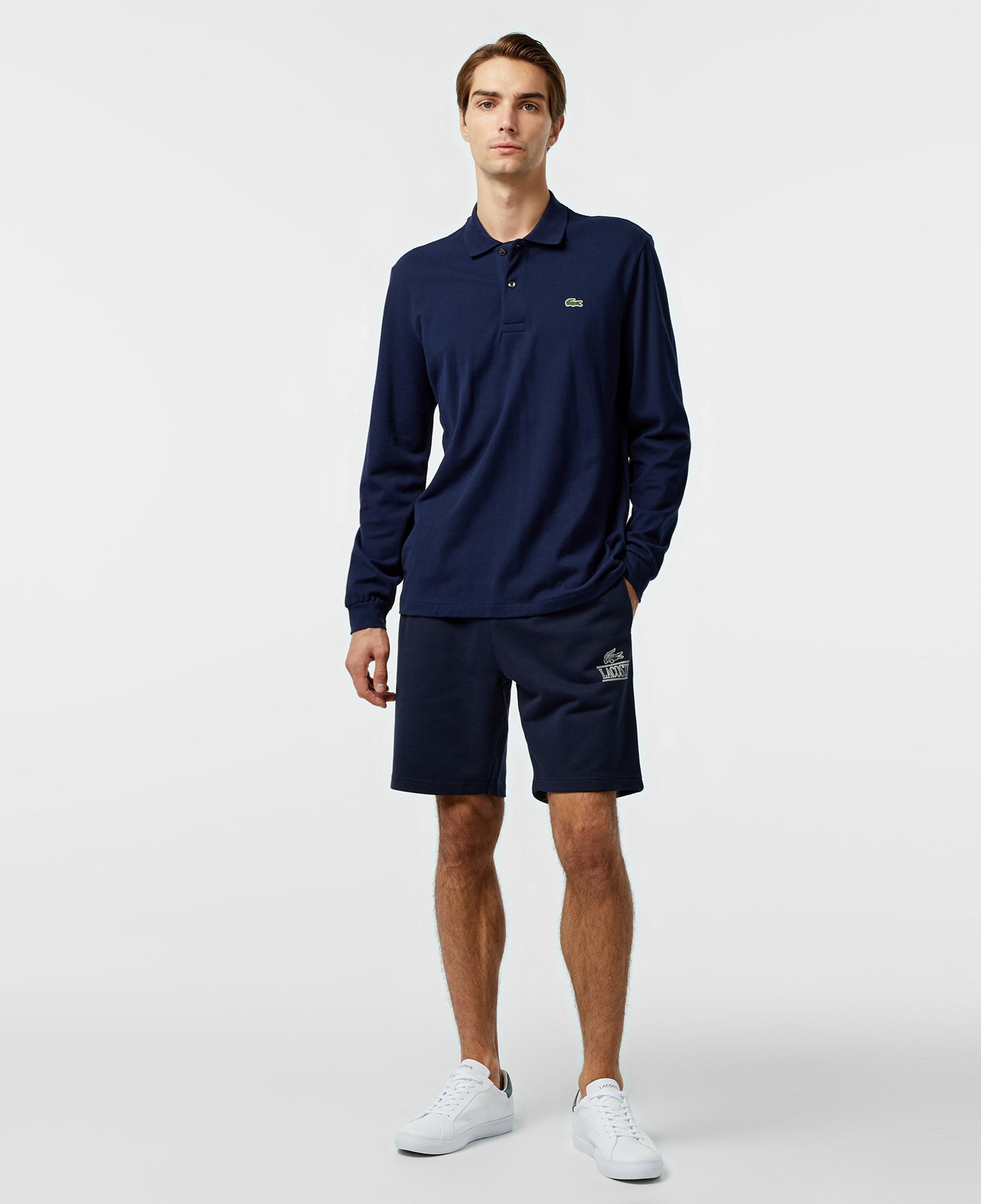 Lacoste Signature Print Erkek Siyah Şort