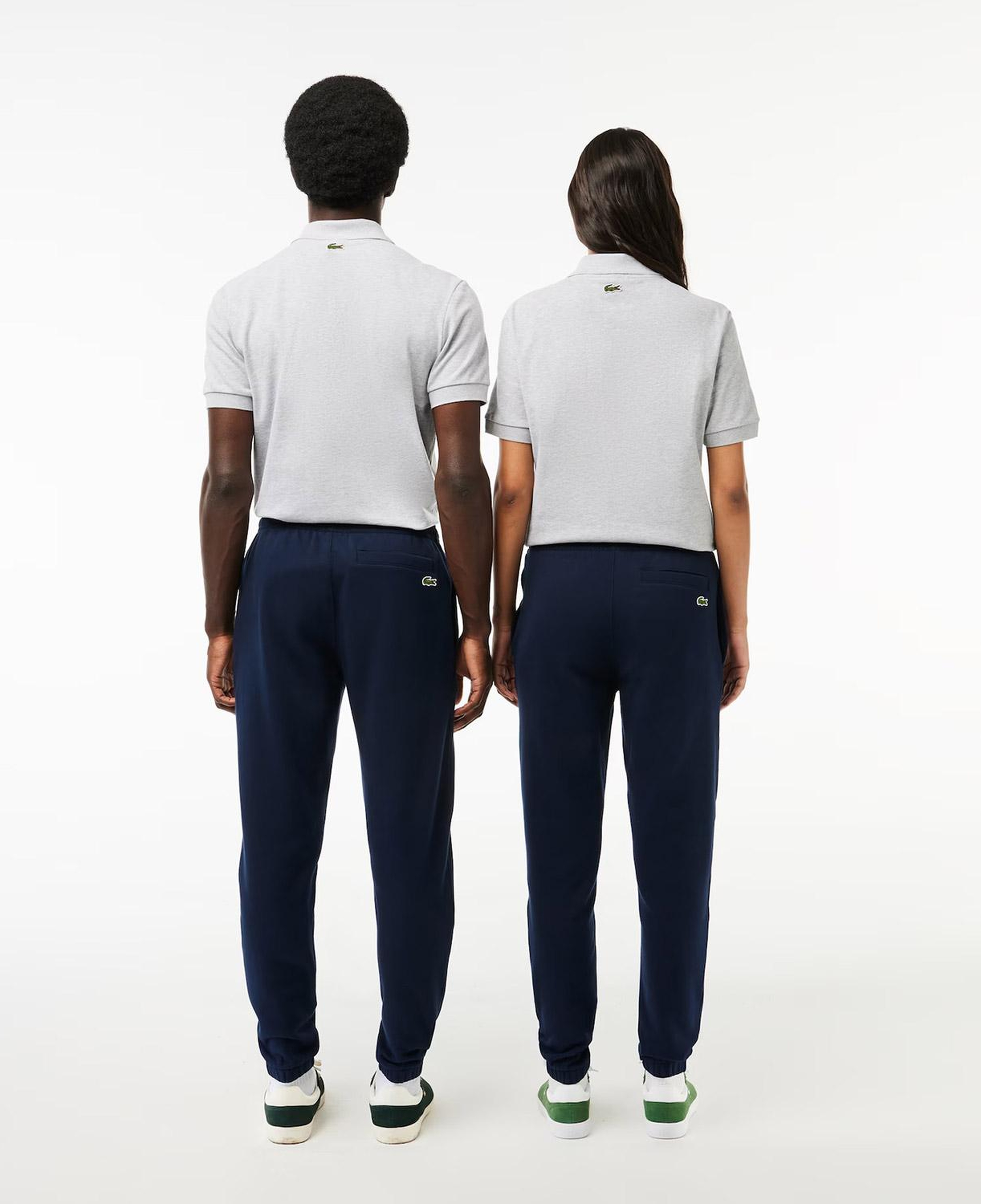 Unisex Tapered Fit Baskılı Lacivert Eşofman Altı