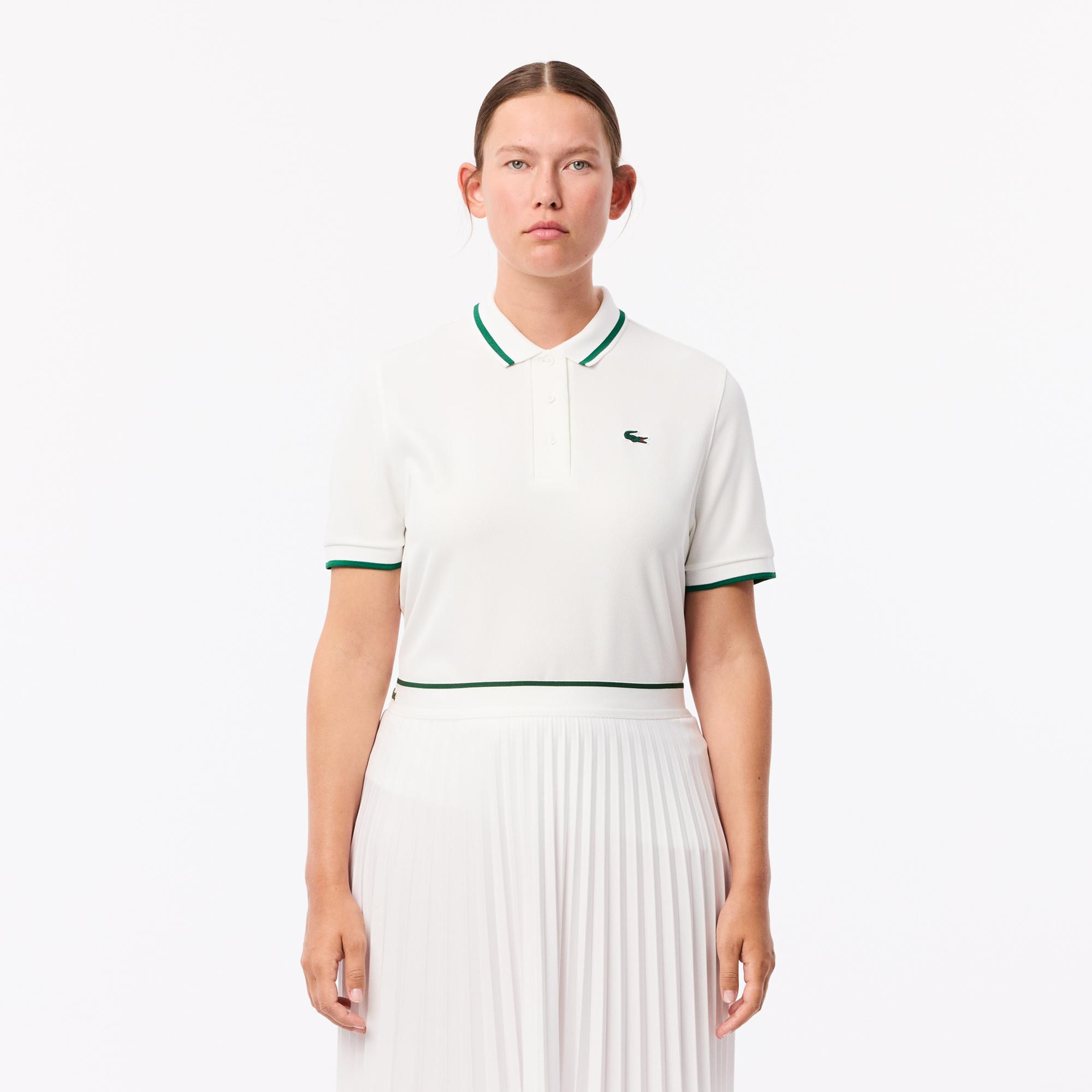 Kadın Regular Fit Beyaz Polo