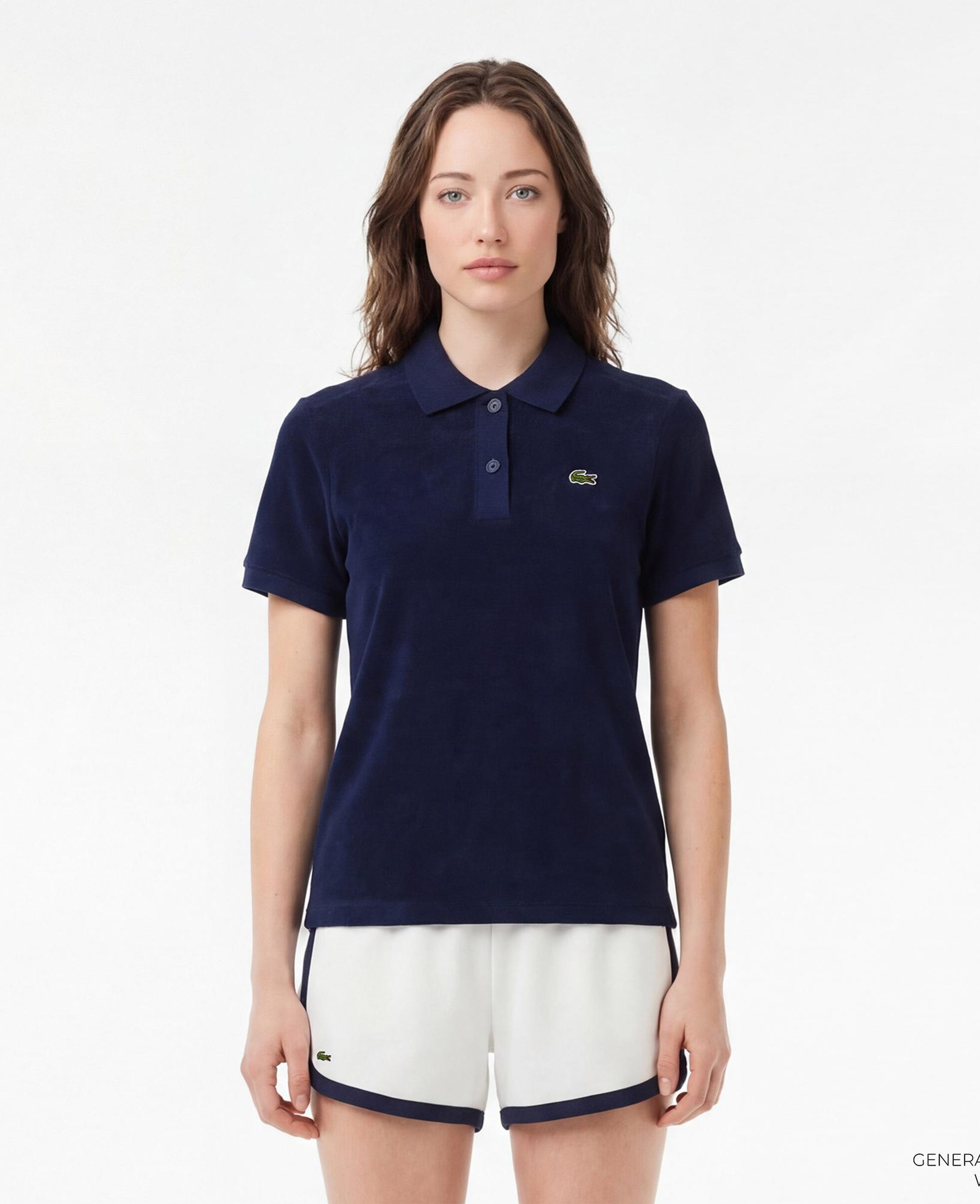 Kadın Slim Fit Lacivert Polo