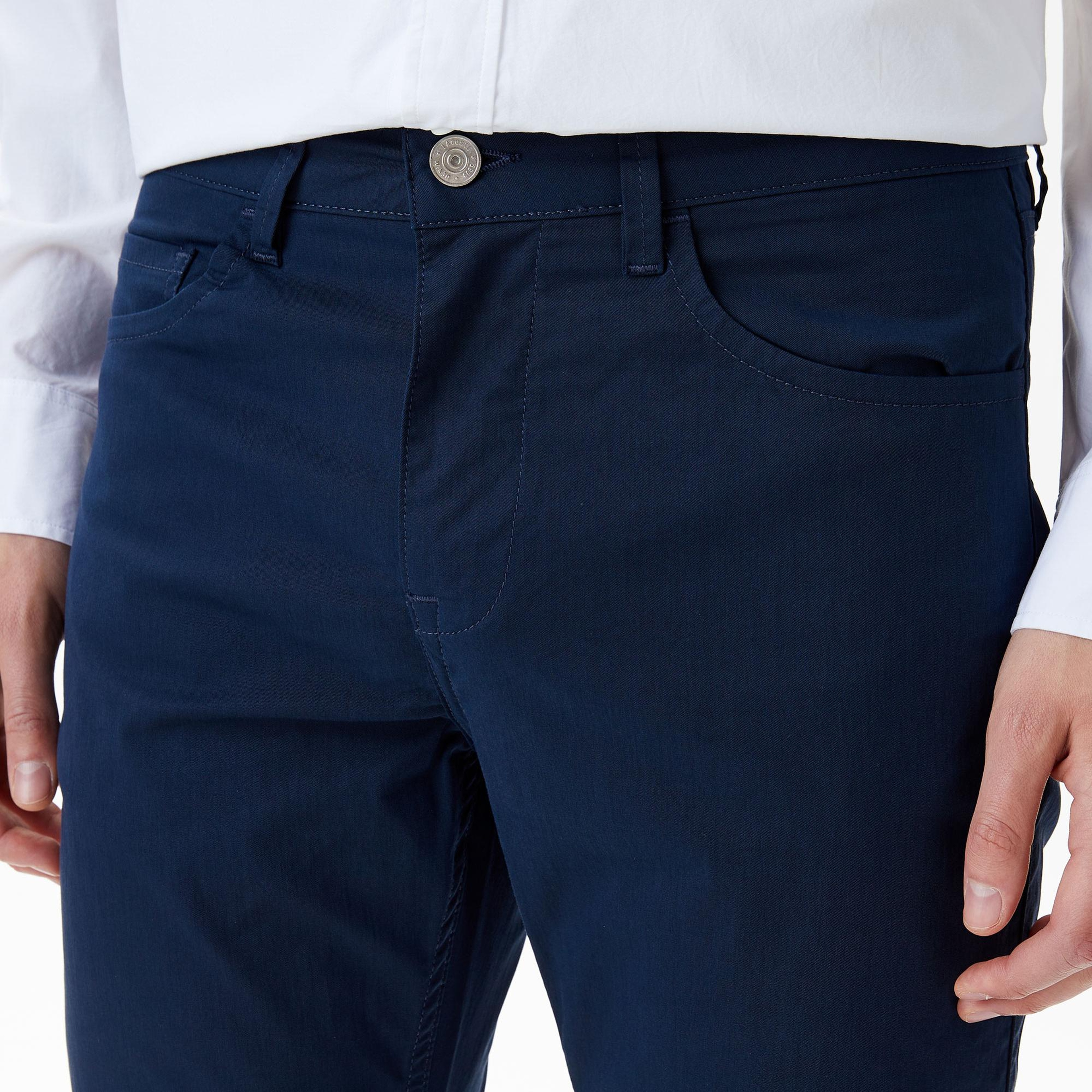 Erkek Slim Fit Lacivert Pantolon