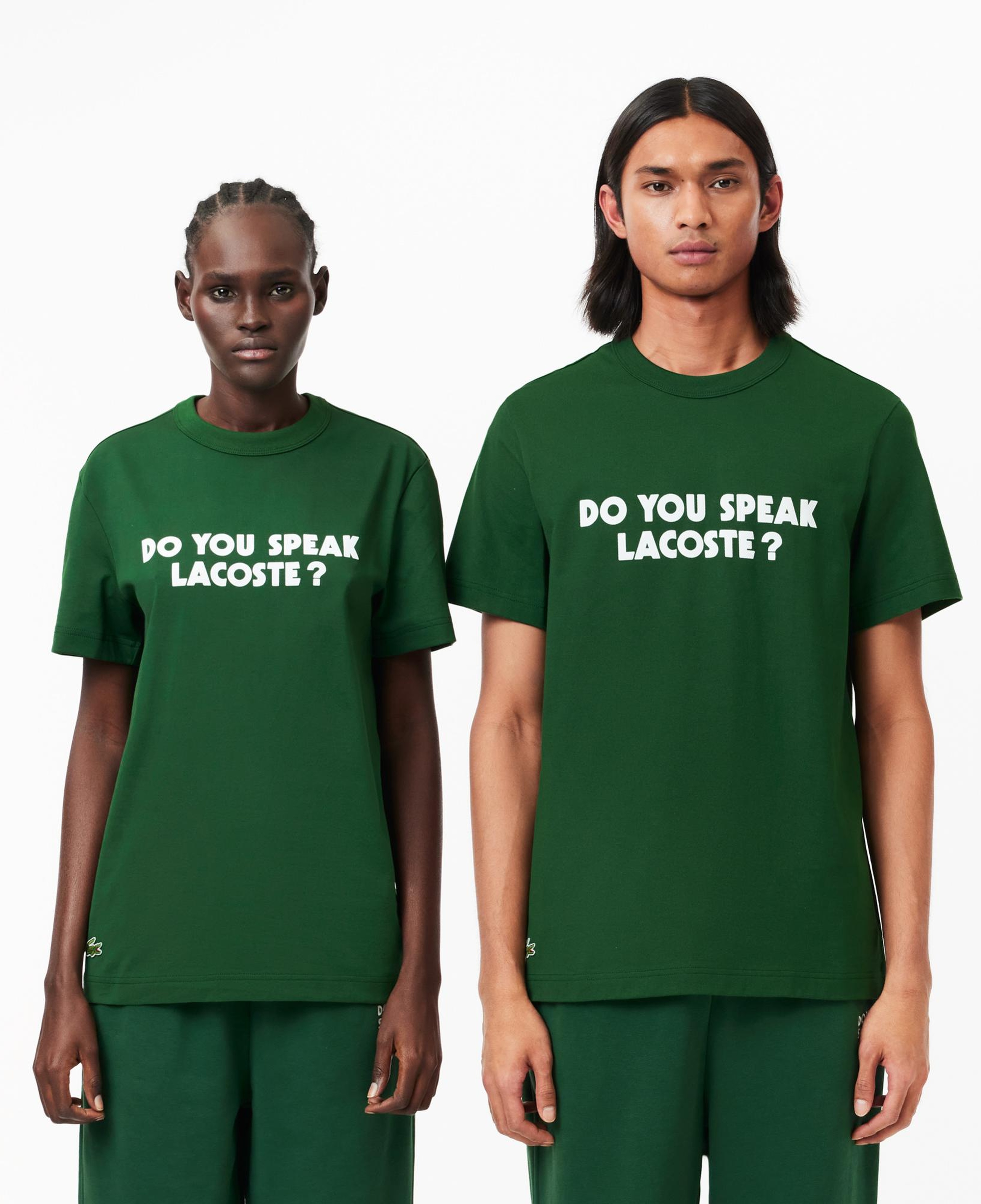 Unisex Relax Fit Bisiklet Yaka Baskılı Yeşil T-Shirt