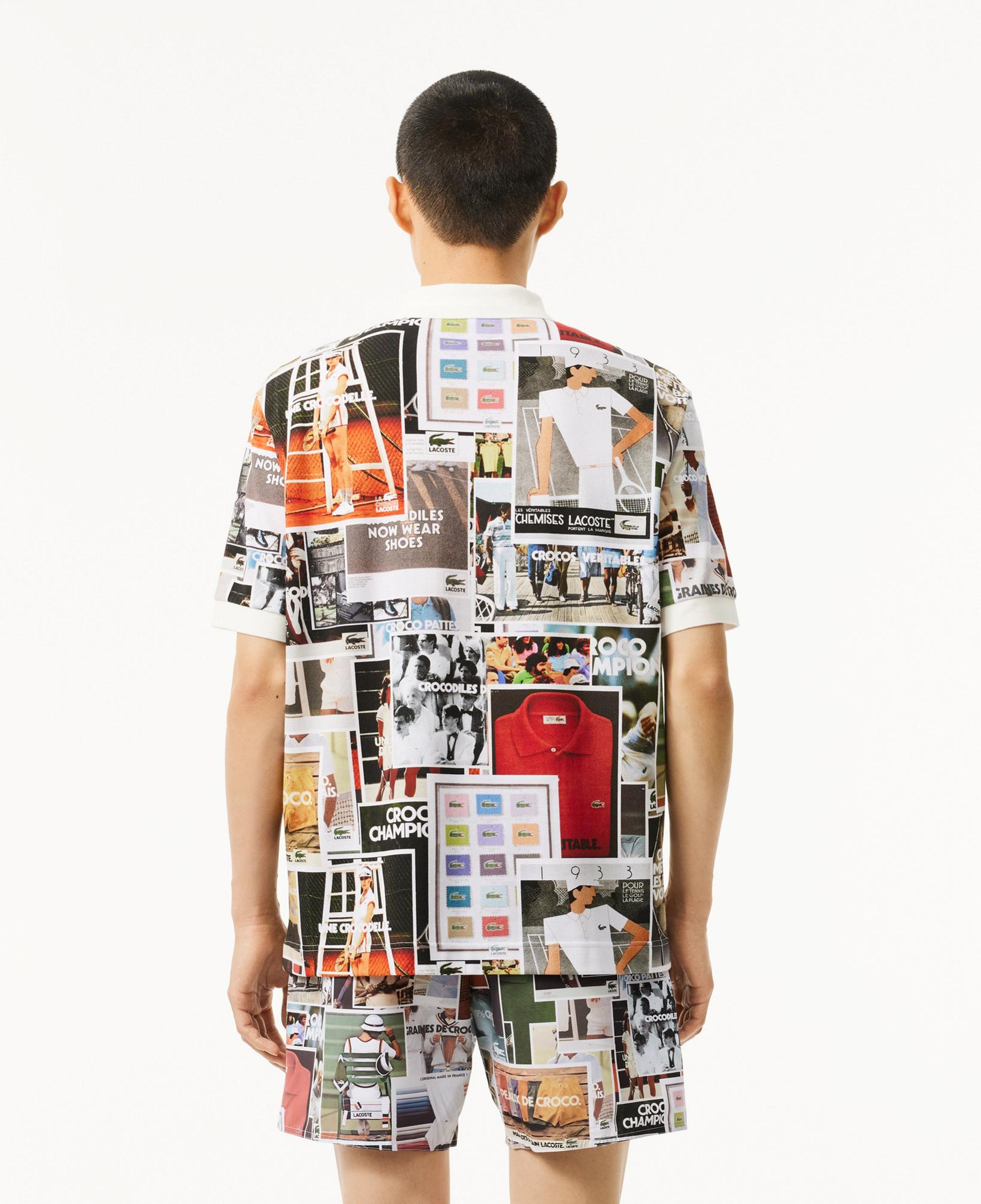 L.12.12 Erkek Loose Fit Baskılı Renkli Polo