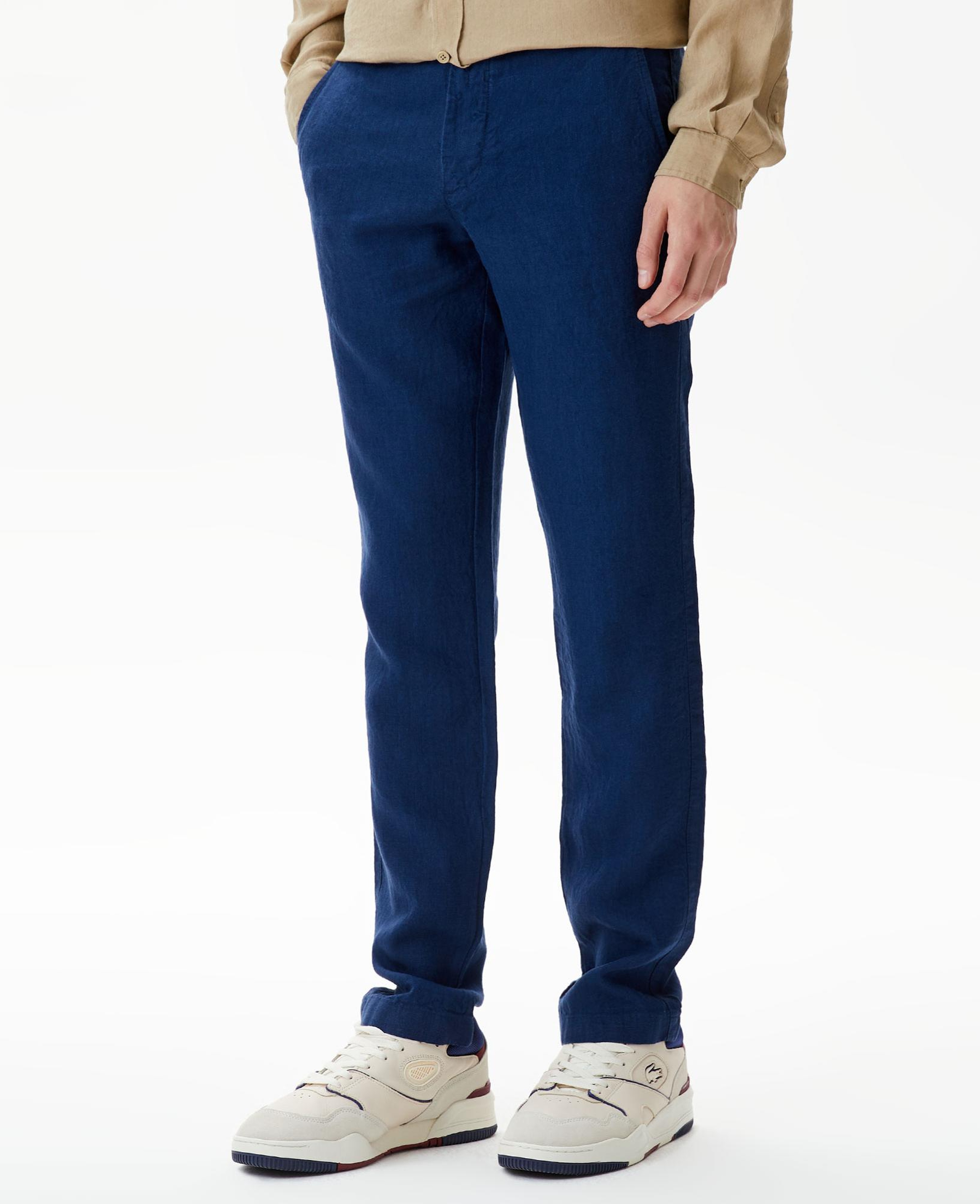 Erkek Slim Fit Chino Lacivert Pantolon
