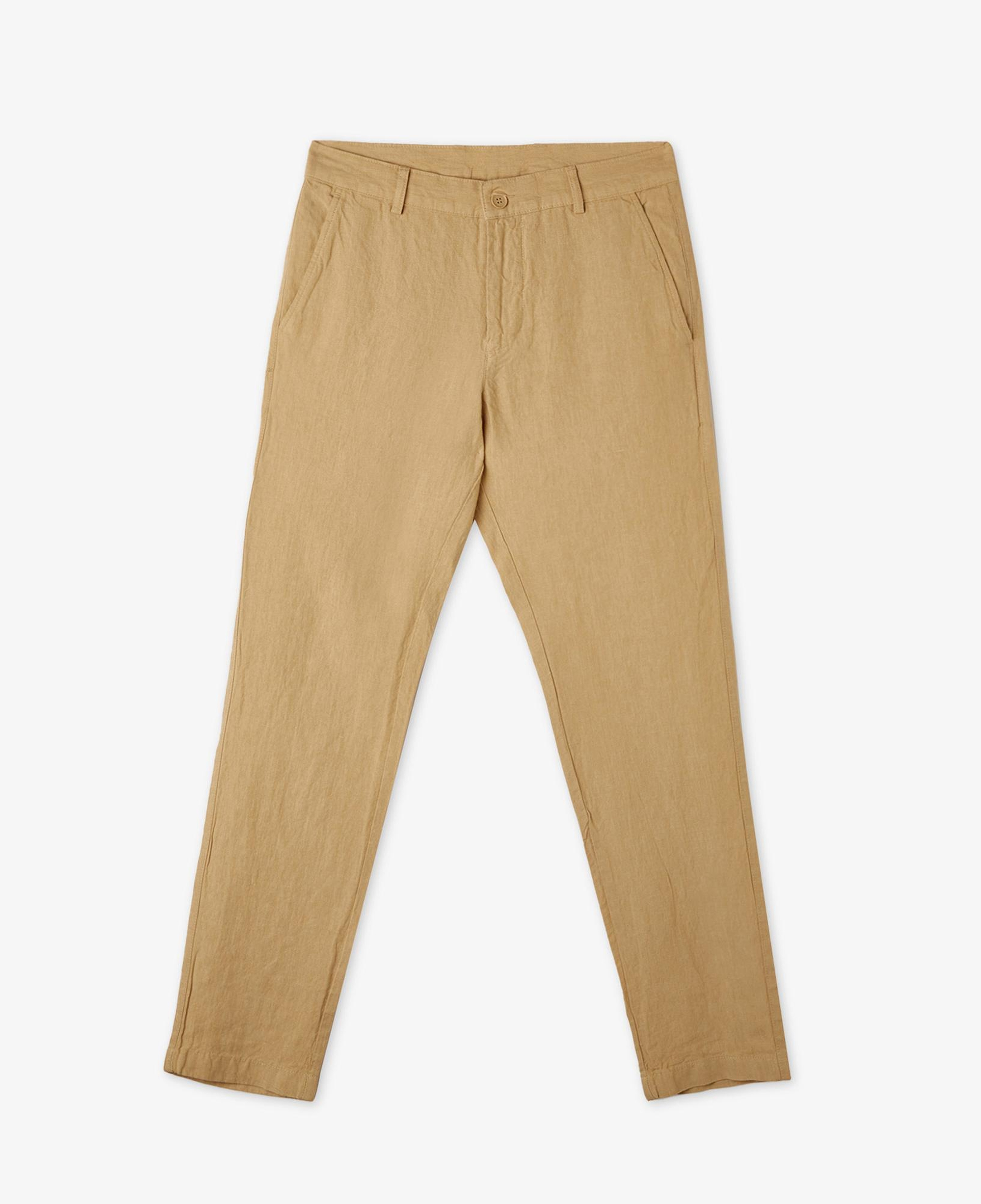 Erkek Slim Fit Chino Bej Pantolon