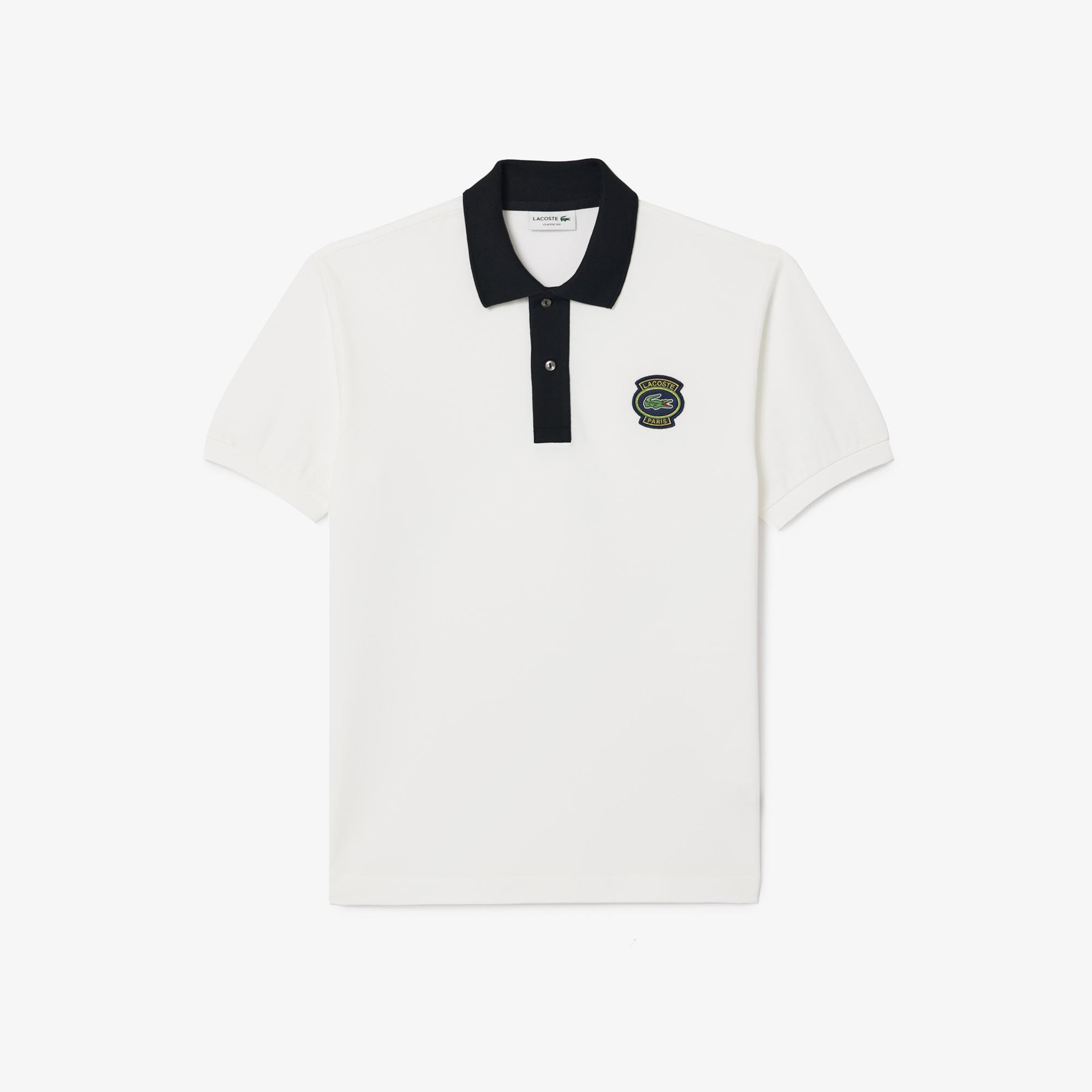 Erkek Regular Fit Organik Pamuk Beyaz Polo