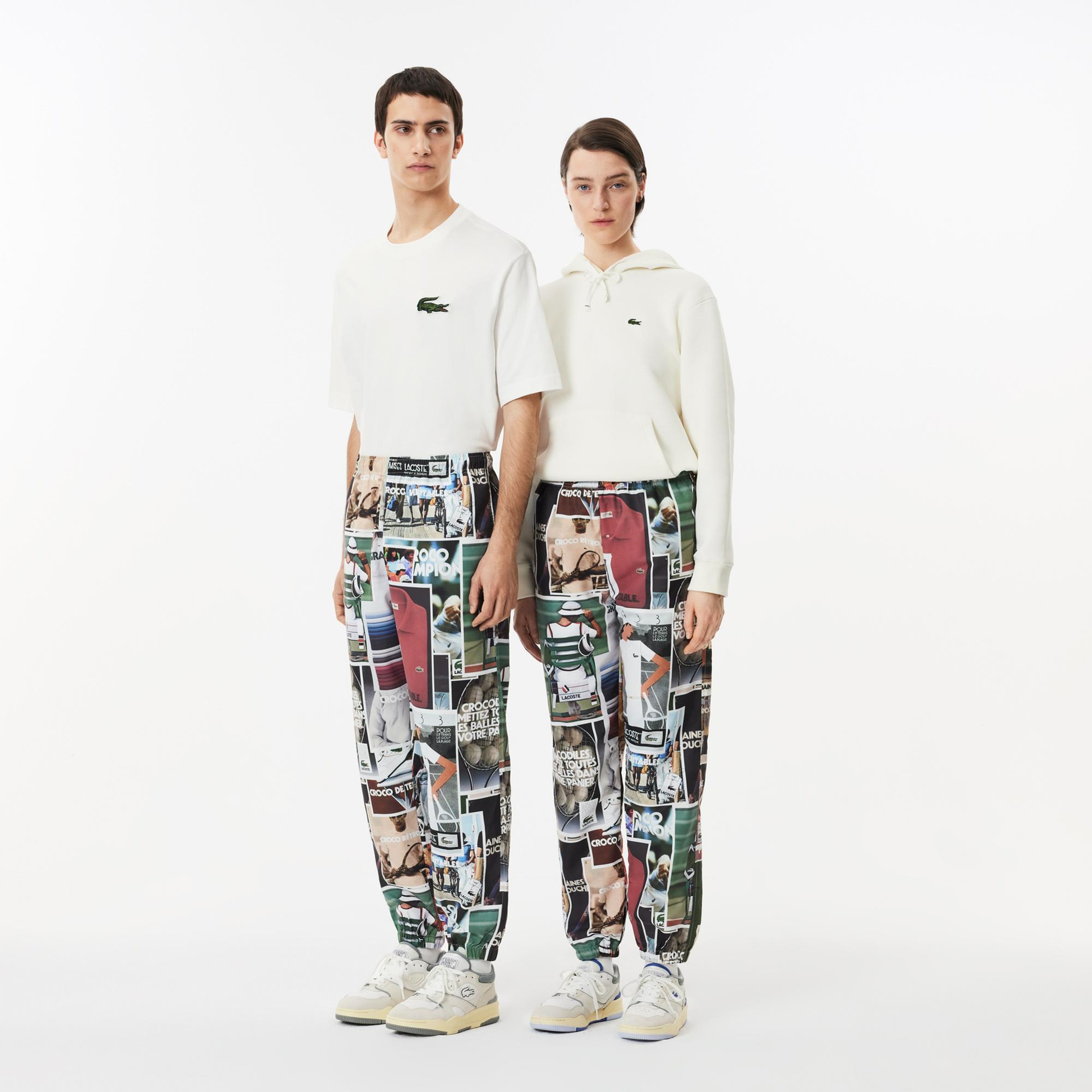 Unisex Regular Fit Baskılı Renkli Eşofman Altı