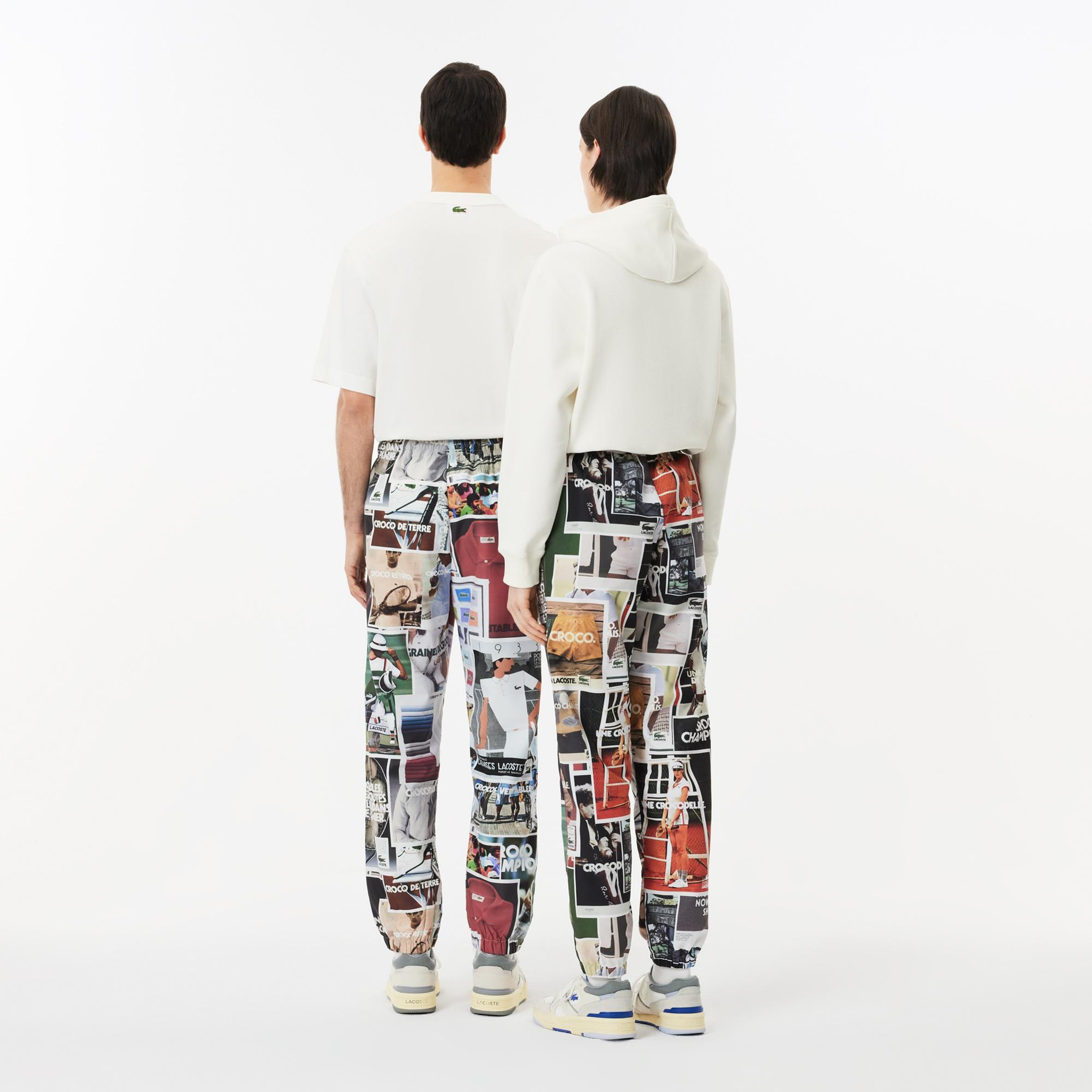 Unisex Regular Fit Baskılı Renkli Eşofman Altı