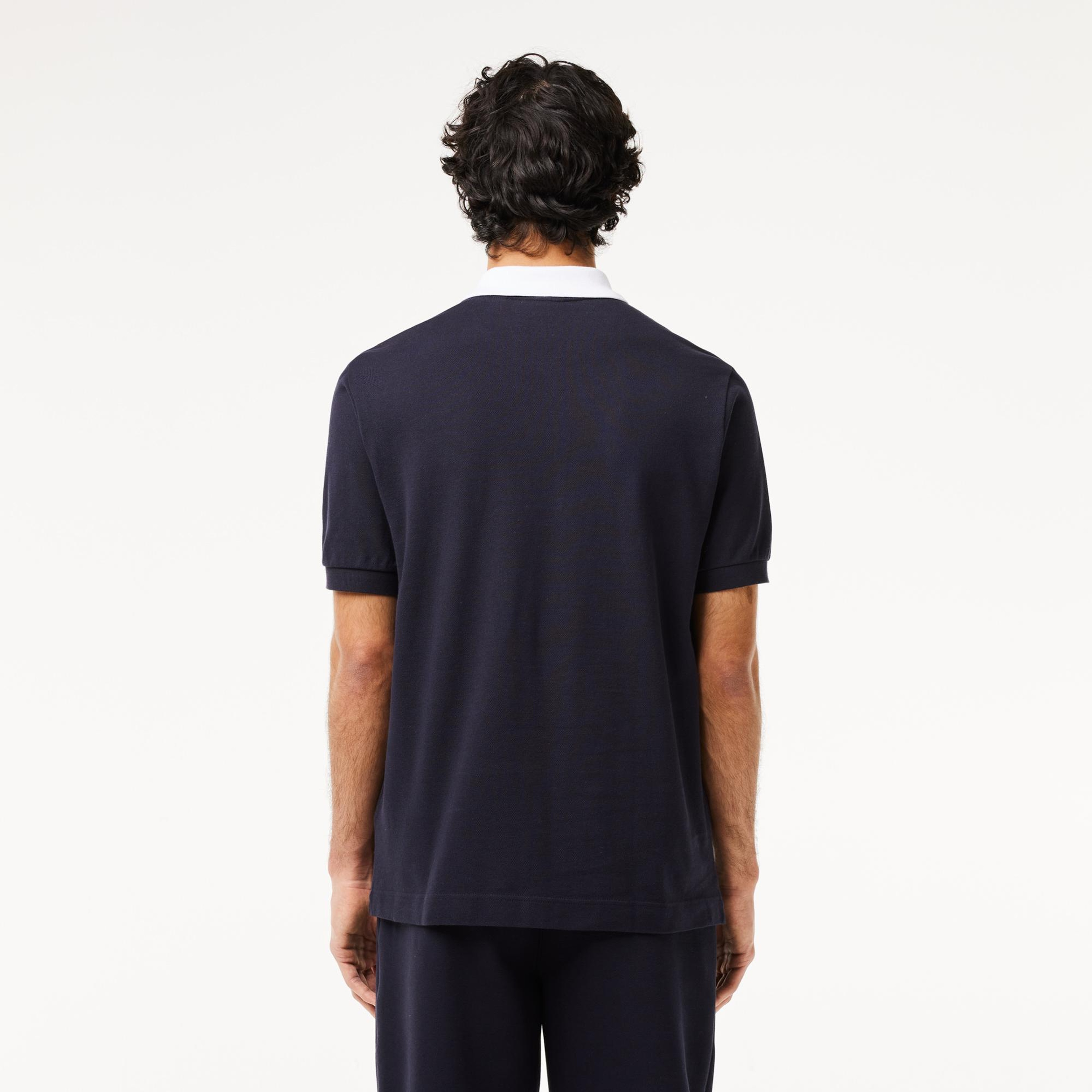 Erkek Regular Fit Organik Pamuk Lacivert Polo