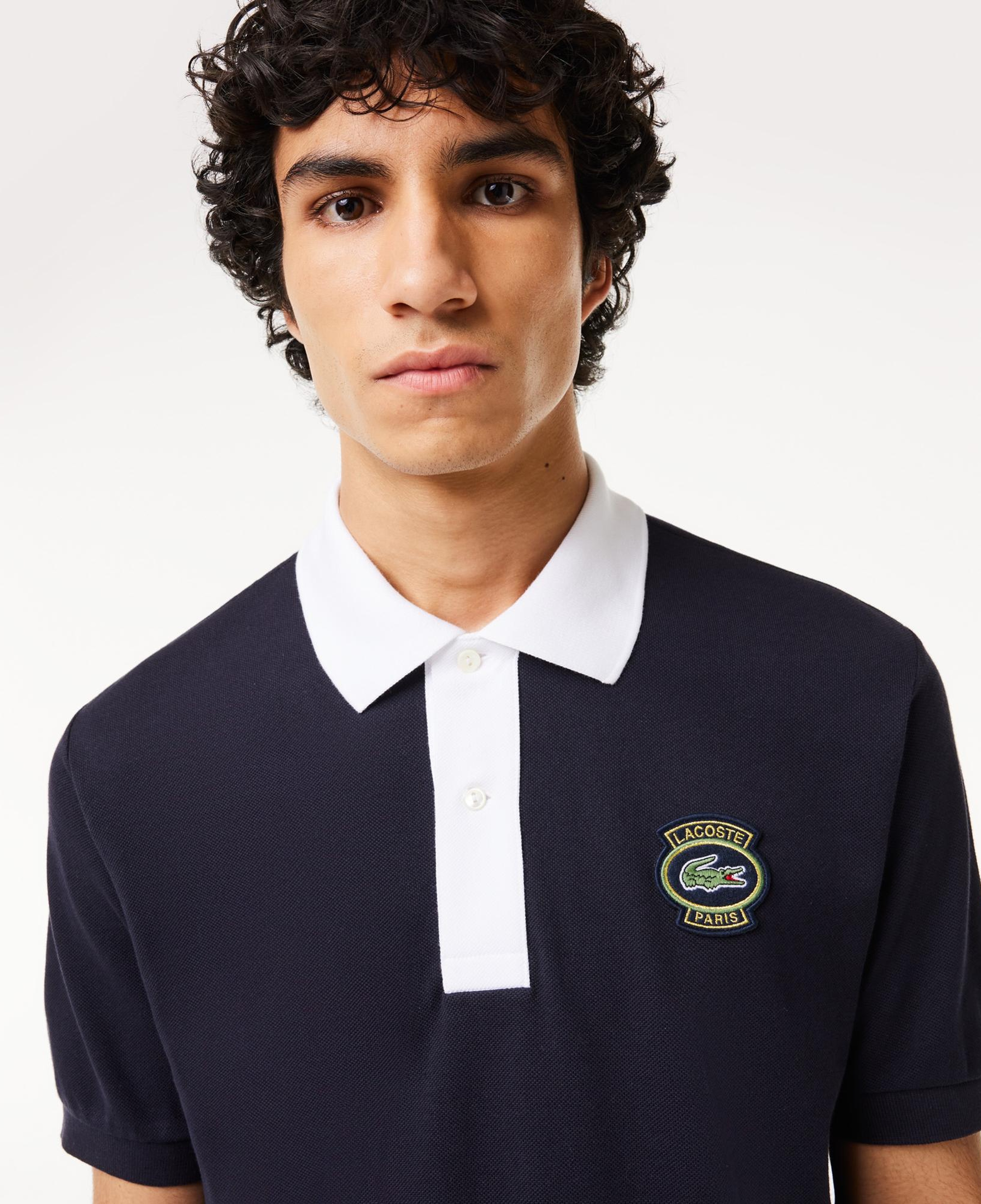 Erkek Regular Fit Organik Pamuk Lacivert Polo