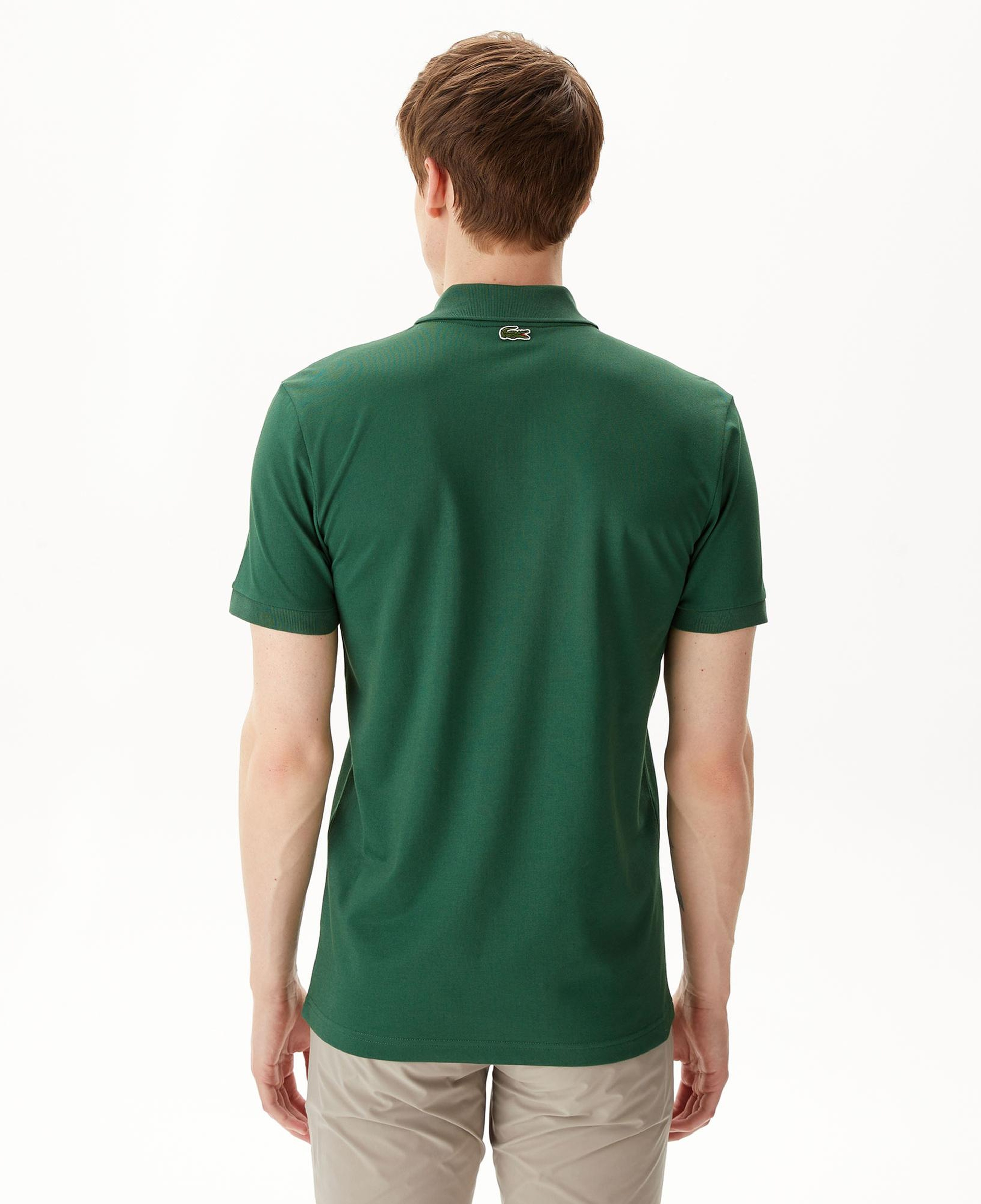 Erkek Regular Fit Baskılı Yeşil Polo