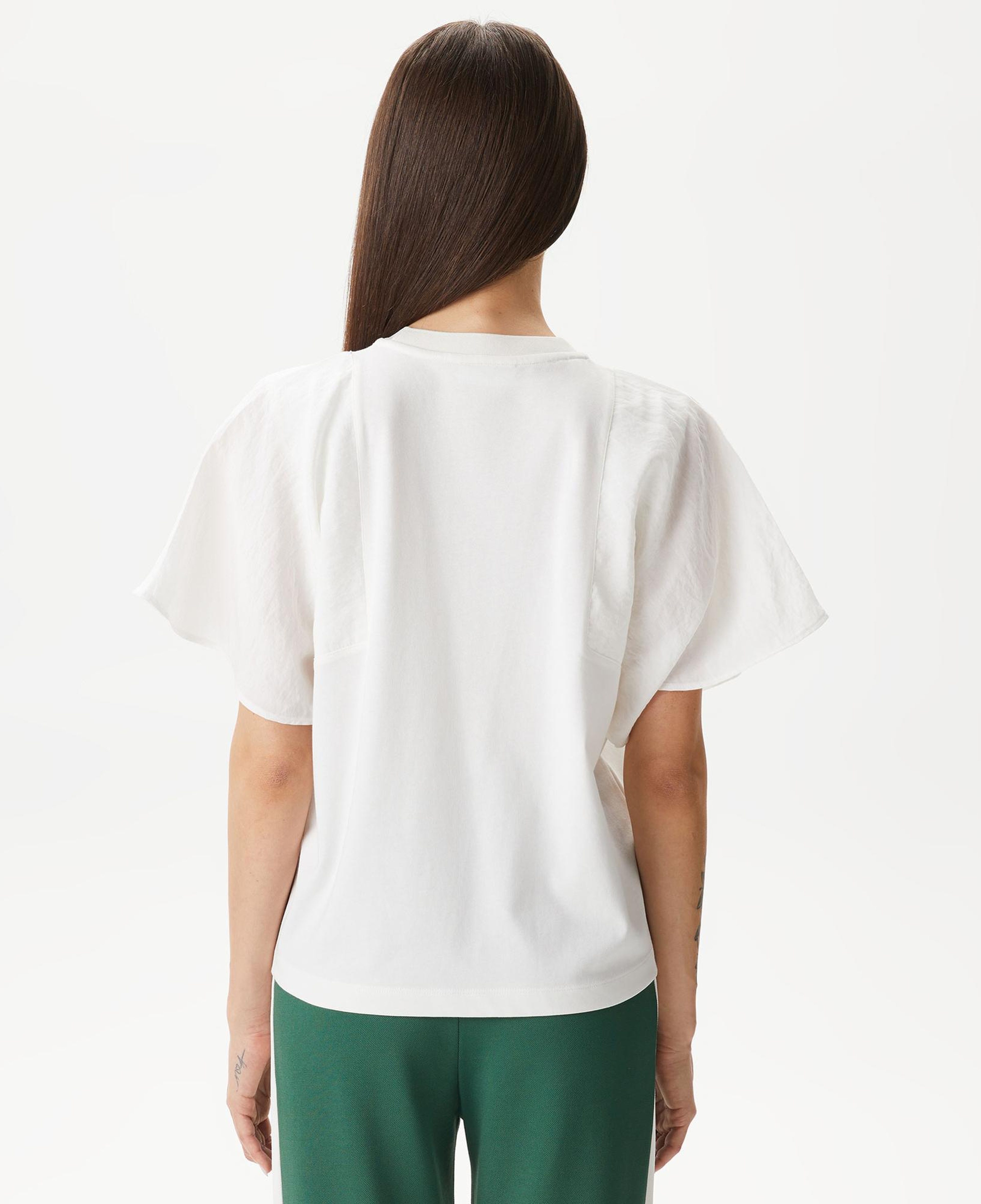 Kadın Loose Fit Bisiklet Yaka Beyaz T-Shirt