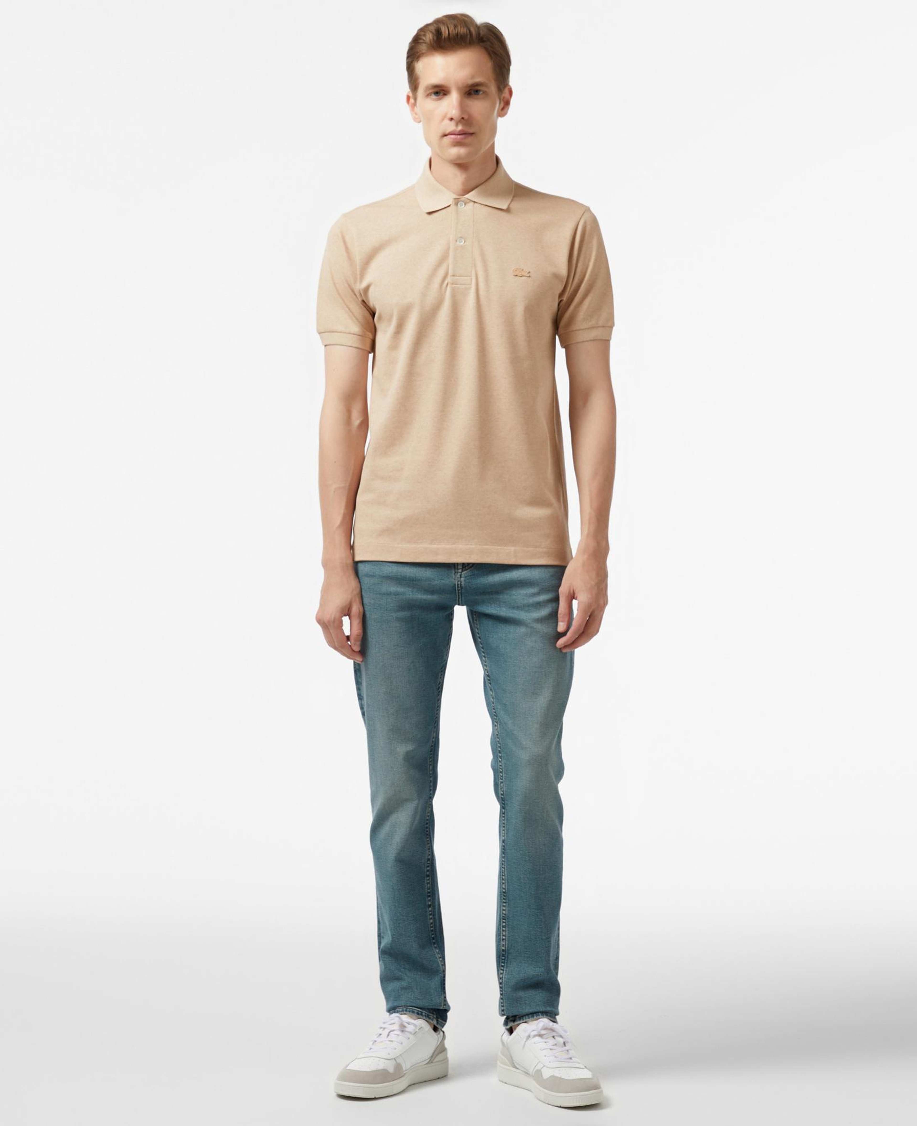 Erkek Classic Fit Bej Polo